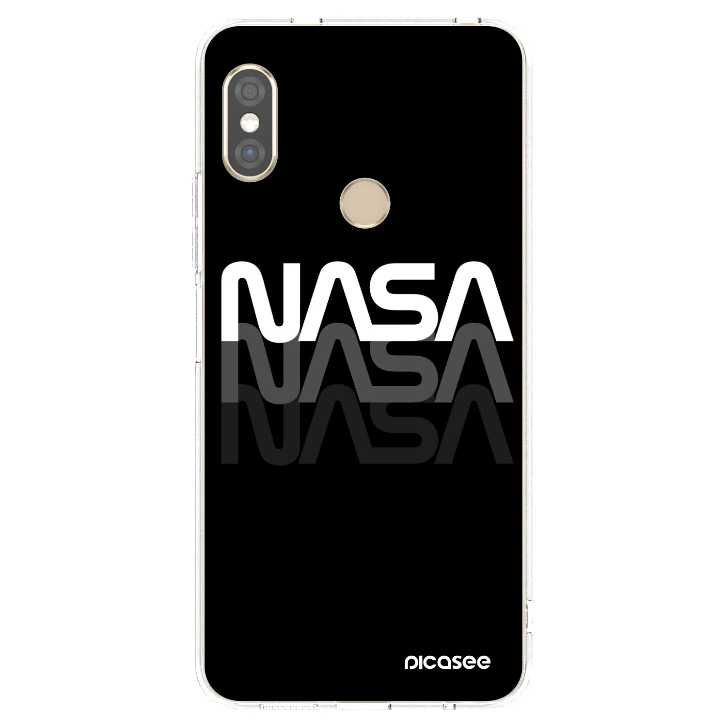 Picasee silikonska prozirna maskica za Xiaomi Redmi Note 5 Global - NASA Triple