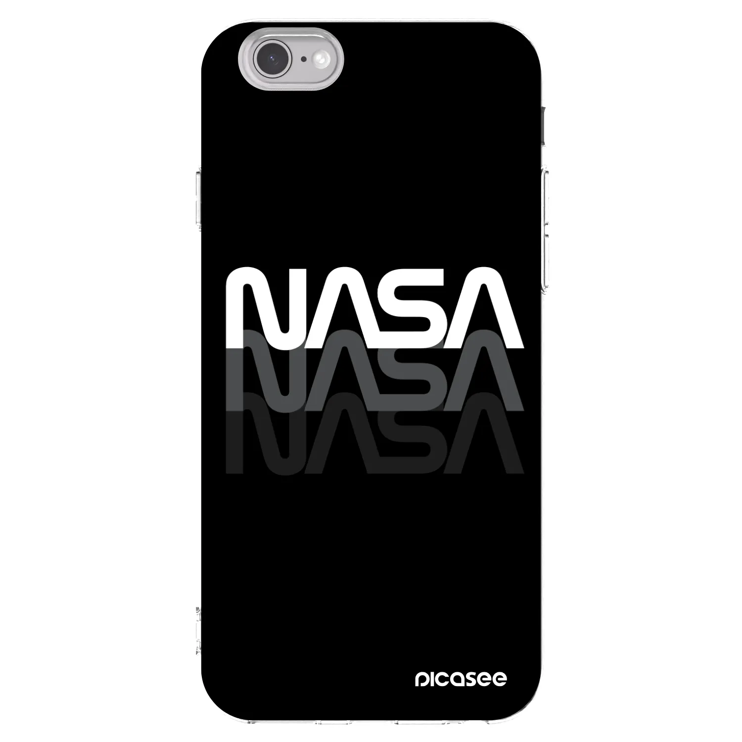 Picasee silikonska prozirna maskica za Apple iPhone 6/6S - NASA Triple