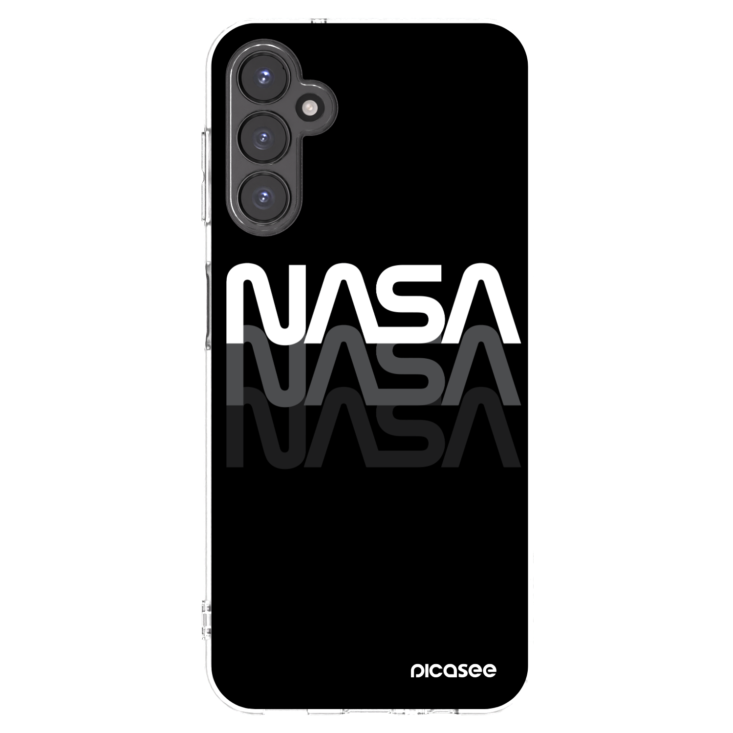 Picasee silikonska prozirna maskica za Samsung Galaxy A14 4G A145R - NASA Triple