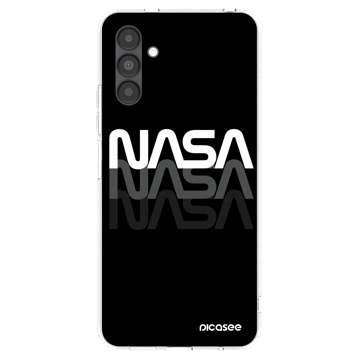 Picasee silikonska prozirna maskica za Samsung Galaxy A04s A047F - NASA Triple