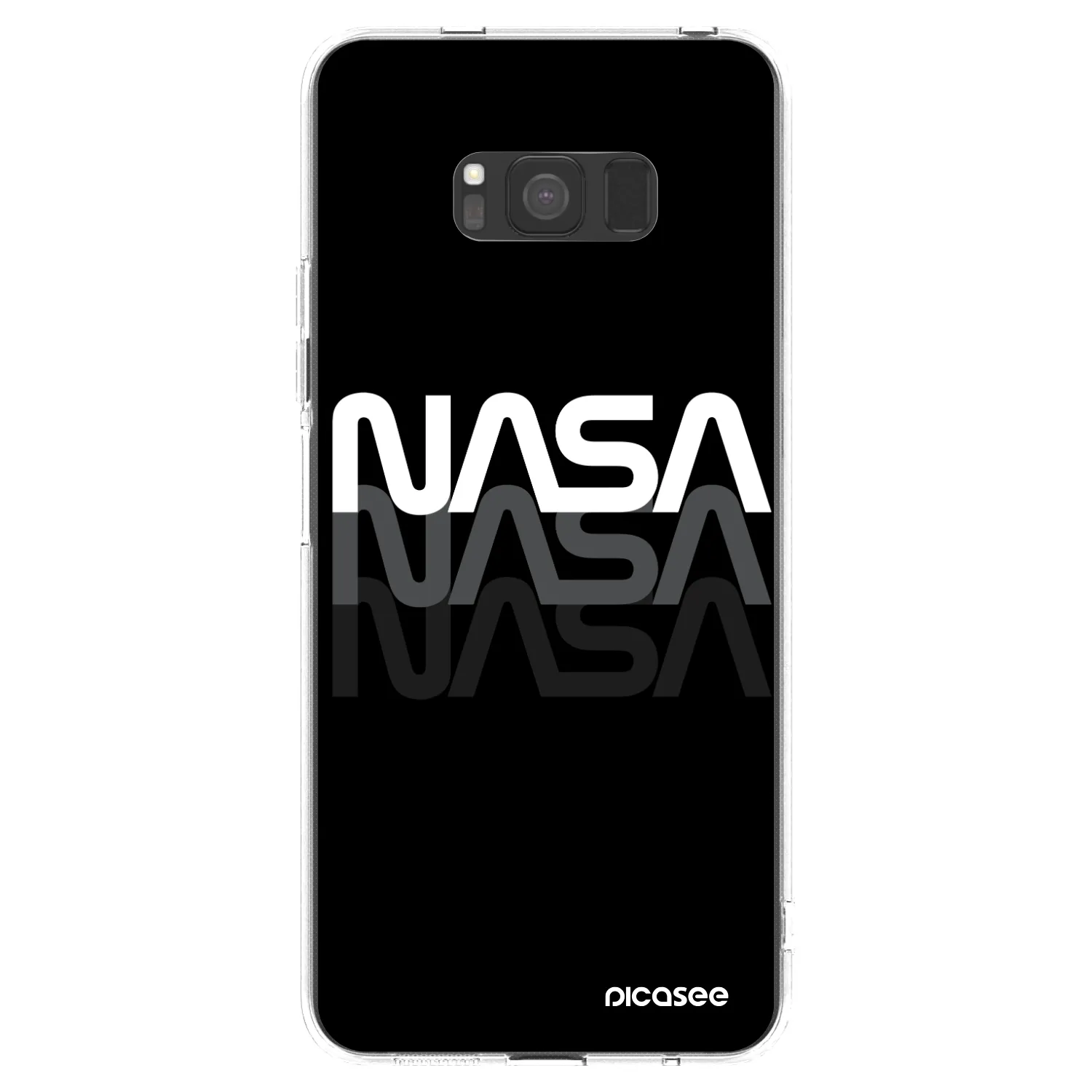 Picasee silikonska prozirna maskica za Samsung Galaxy S8 G950F - NASA Triple