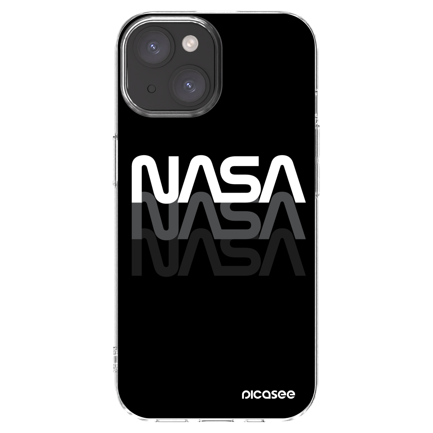 Picasee silikonska prozirna maskica za Apple iPhone 15 - NASA Triple