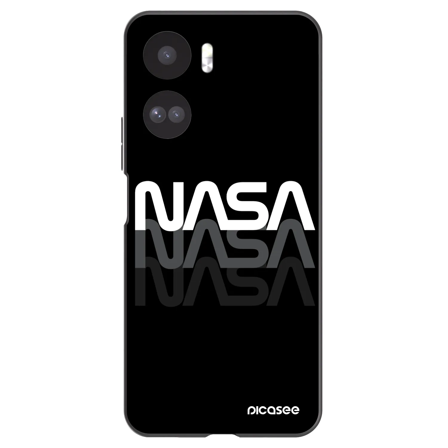 Picasee crna silikonska maskica za Honor 90 Lite 5G - NASA Triple