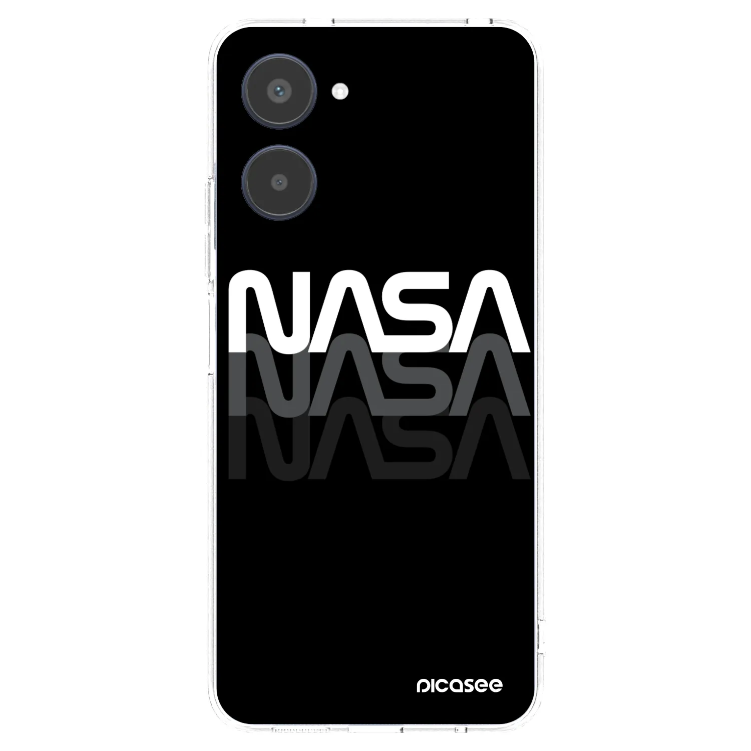 Picasee silikonska prozirna maskica za Realme 10 4G - NASA Triple