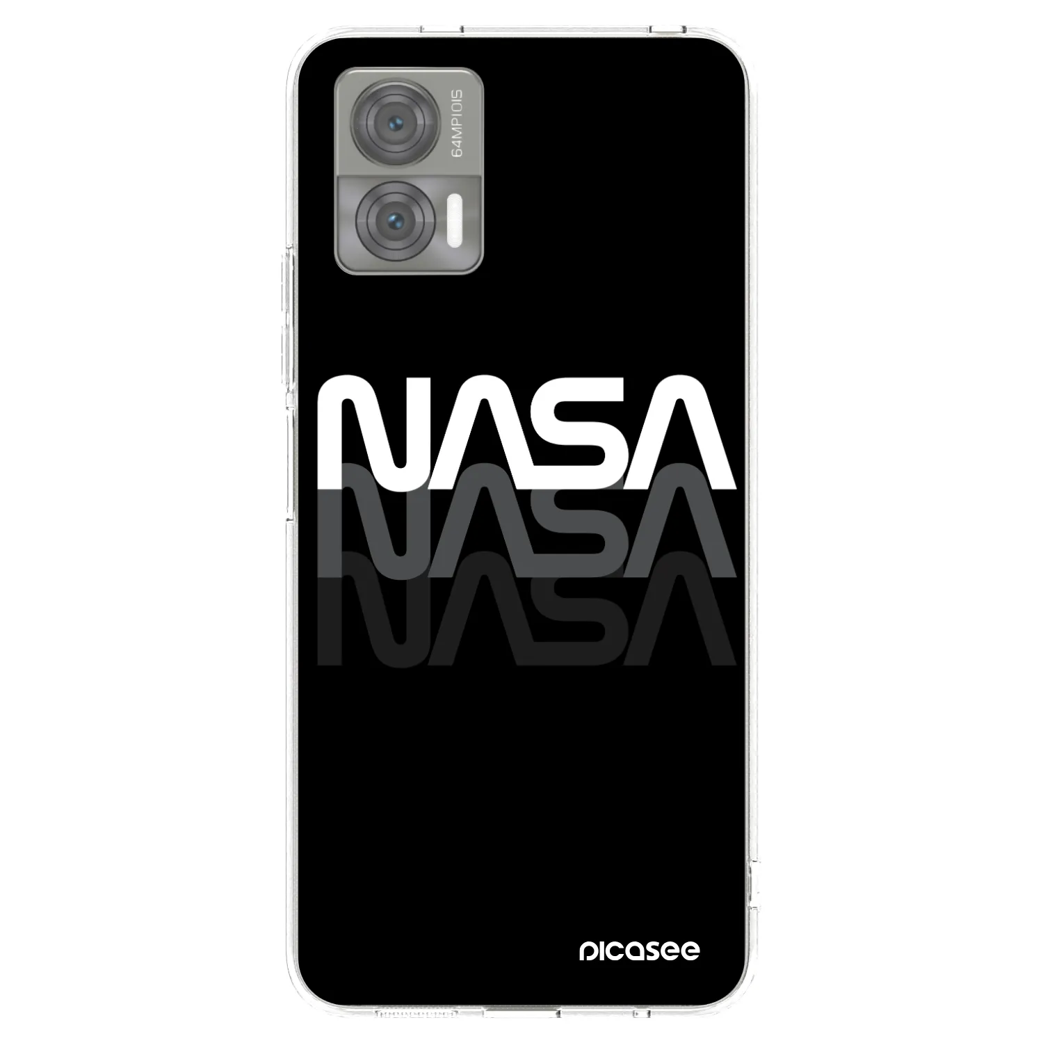 Picasee silikonska prozirna maskica za Motorola Edge 30 Neo - NASA Triple