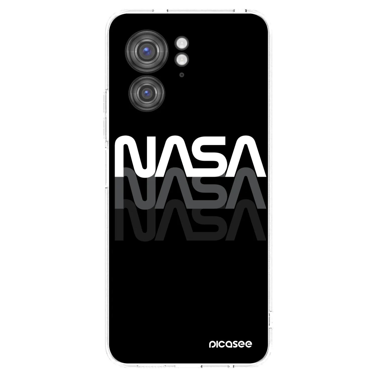 Picasee silikonska prozirna maskica za Motorola Edge 40 - NASA Triple