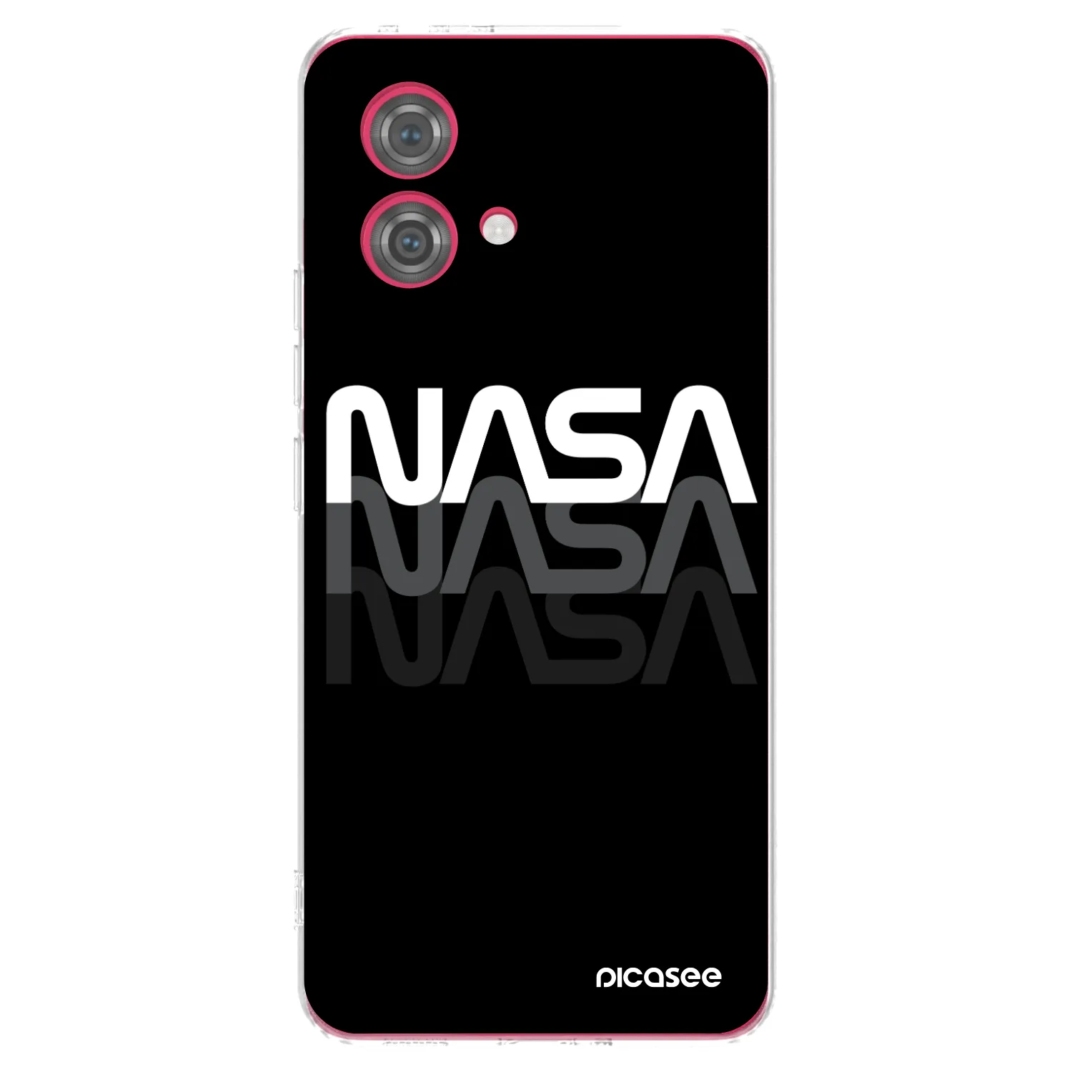 Picasee silikonska prozirna maskica za Motorola Moto G84 5G - NASA Triple