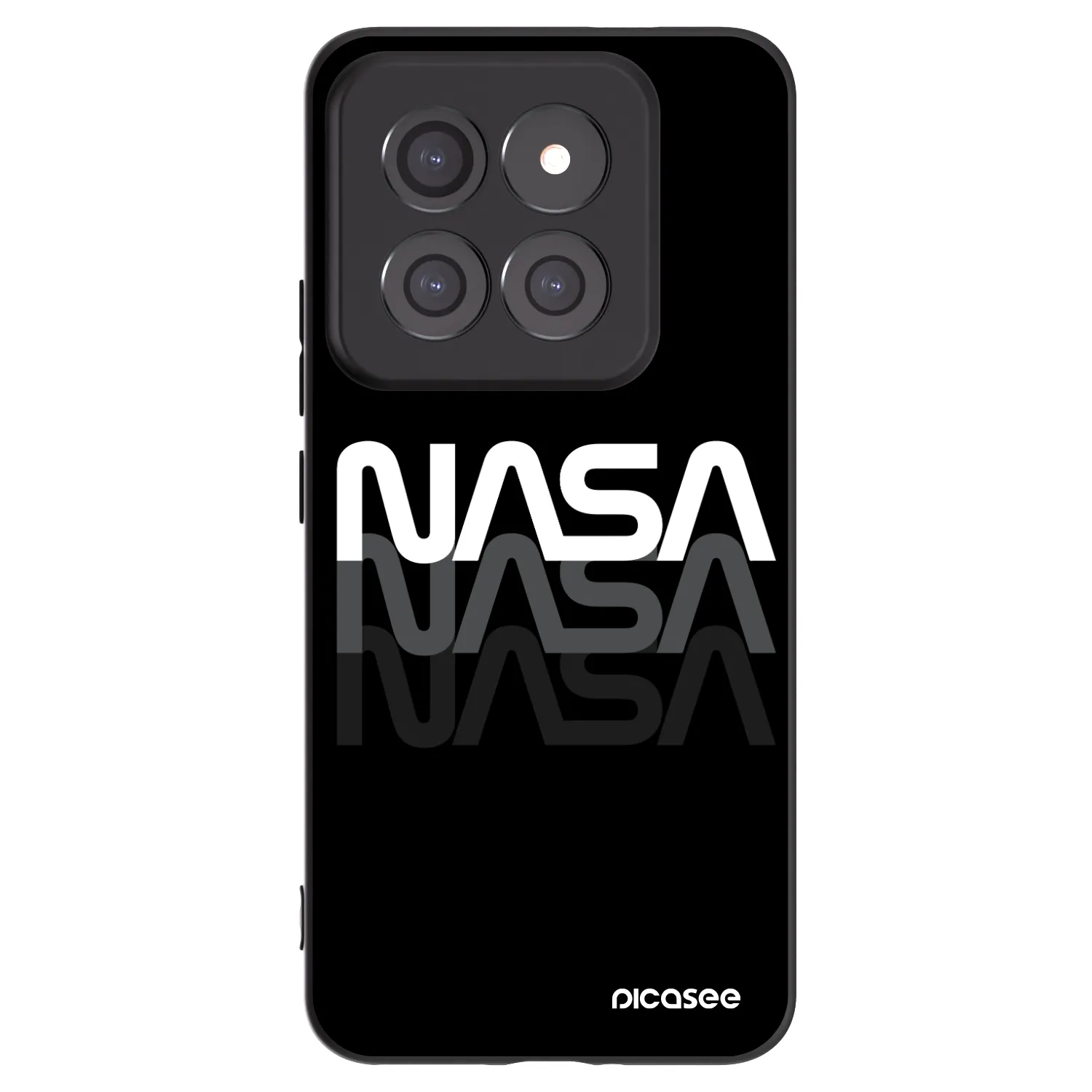 Picasee crna silikonska maskica za Xiaomi 14 Pro - NASA Triple