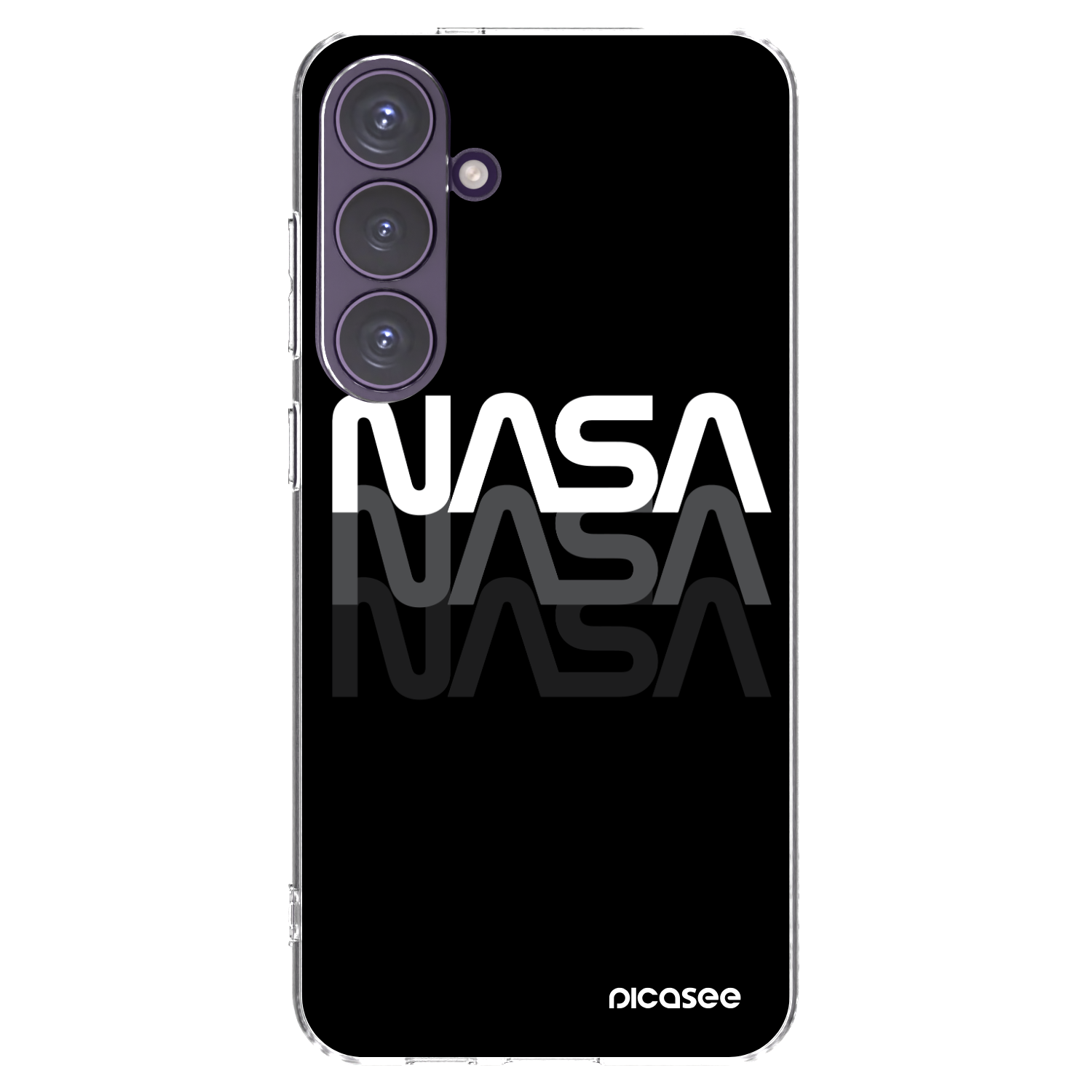 Picasee silikonska prozirna maskica za Samsung Galaxy S24+ S926B 5G - NASA Triple