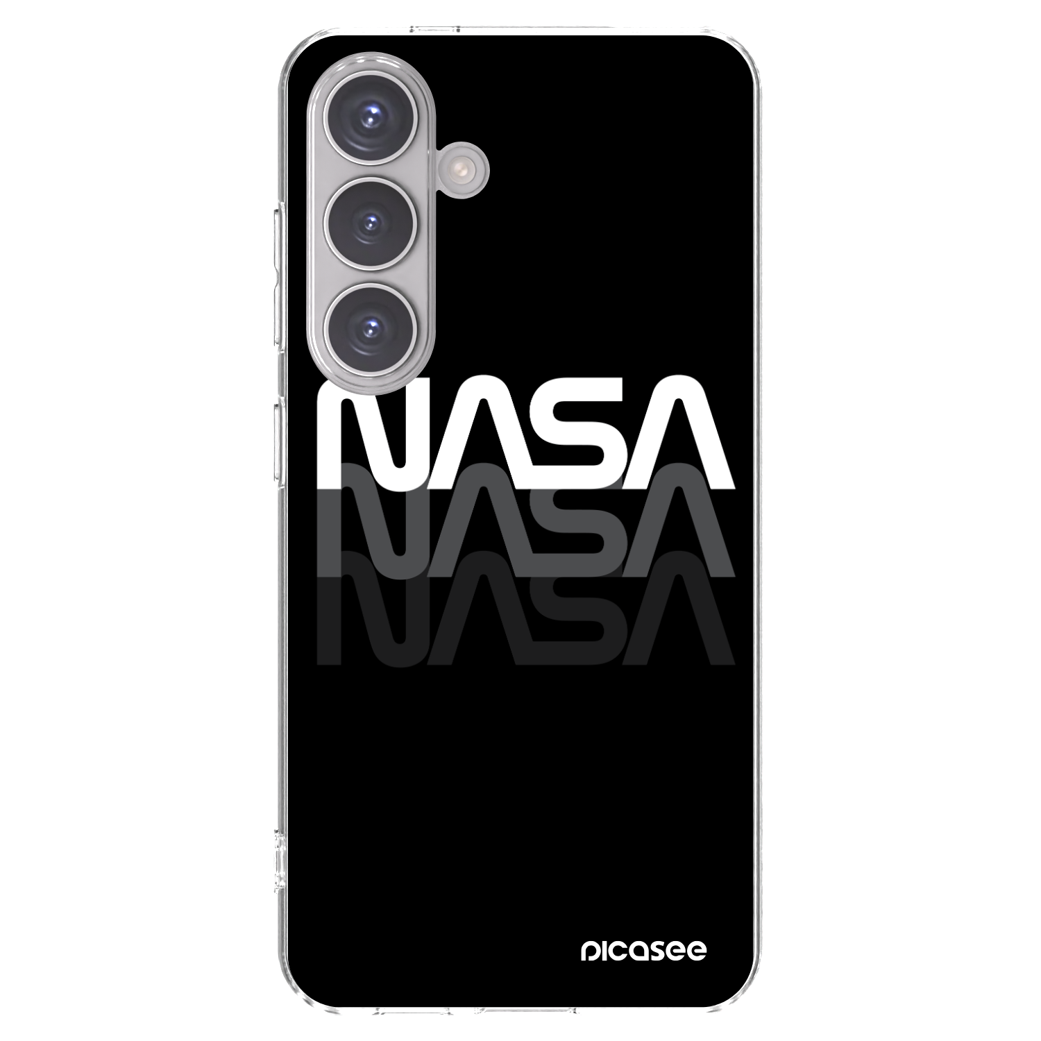 Picasee silikonska prozirna maskica za Samsung Galaxy S24 S921B 5G - NASA Triple