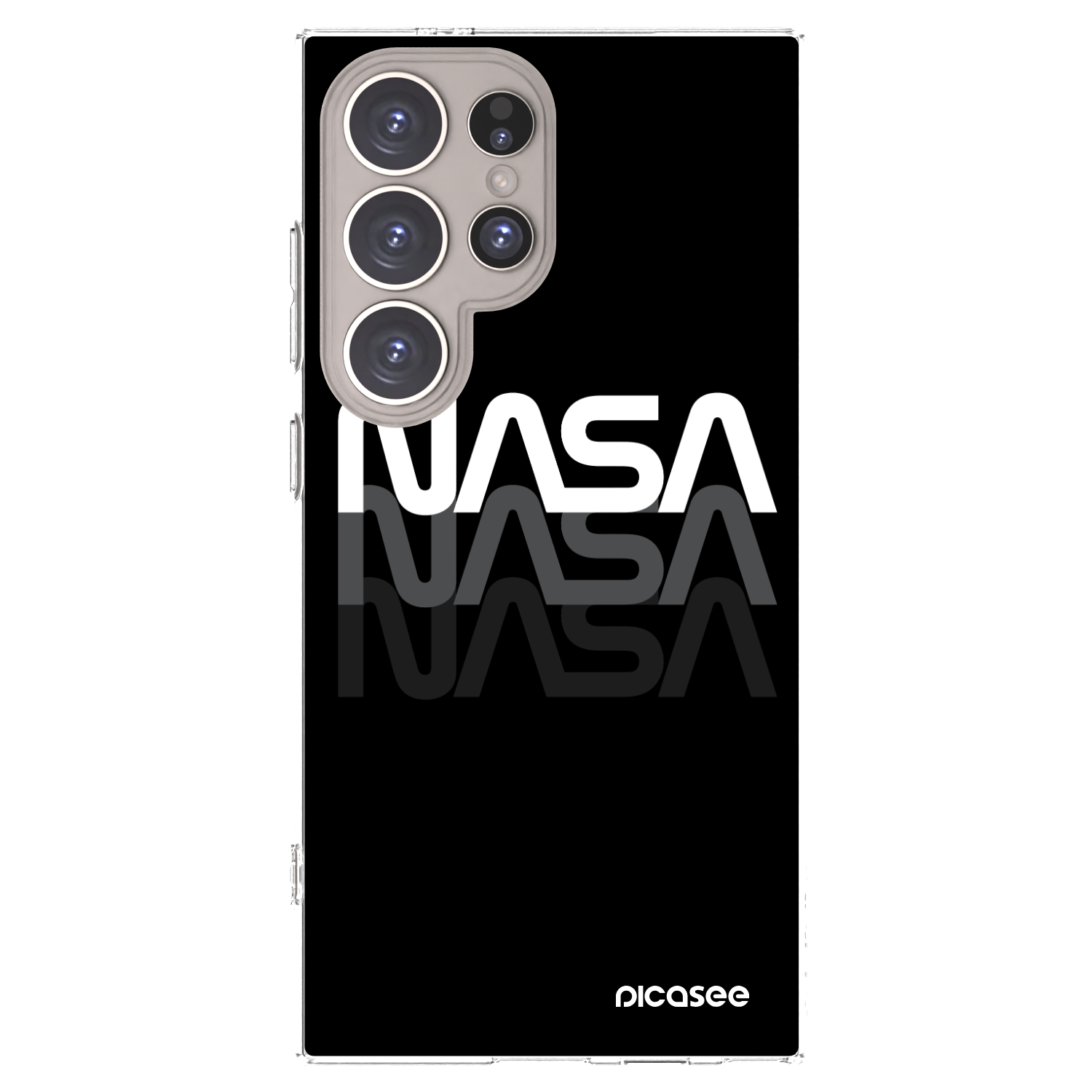 Picasee silikonska prozirna maskica za Samsung Galaxy S24 Ultra S928B 5G - NASA Triple