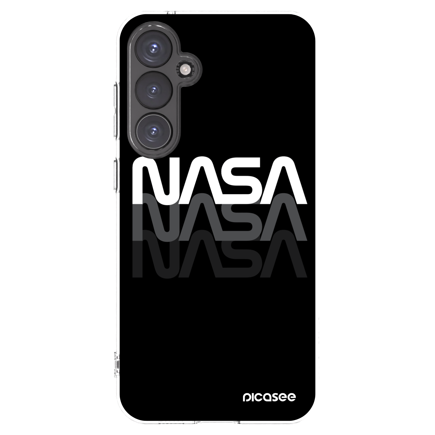 Picasee silikonska prozirna maskica za Samsung Galaxy S23 FE S711B - NASA Triple