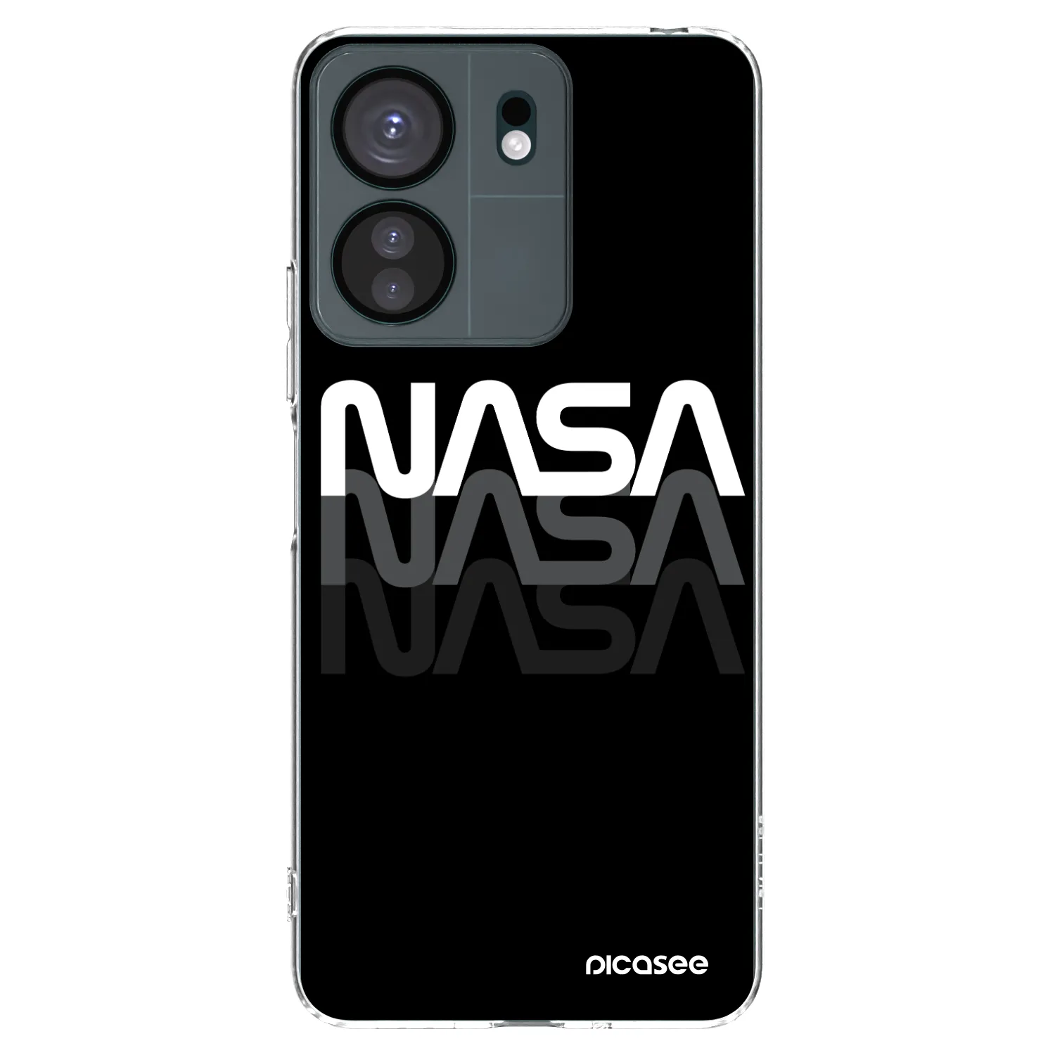 Picasee silikonska prozirna maskica za Xiaomi Redmi 13C 4G - NASA Triple