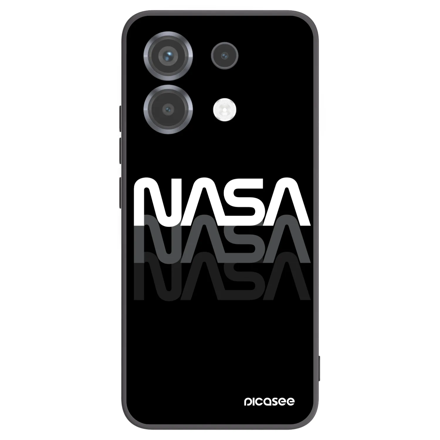 Picasee crna silikonska maskica za Xiaomi Poco X6 - NASA Triple