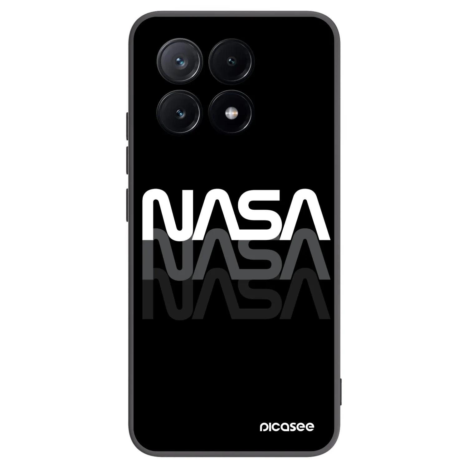 Picasee crna silikonska maskica za Xiaomi Poco X6 Pro - NASA Triple