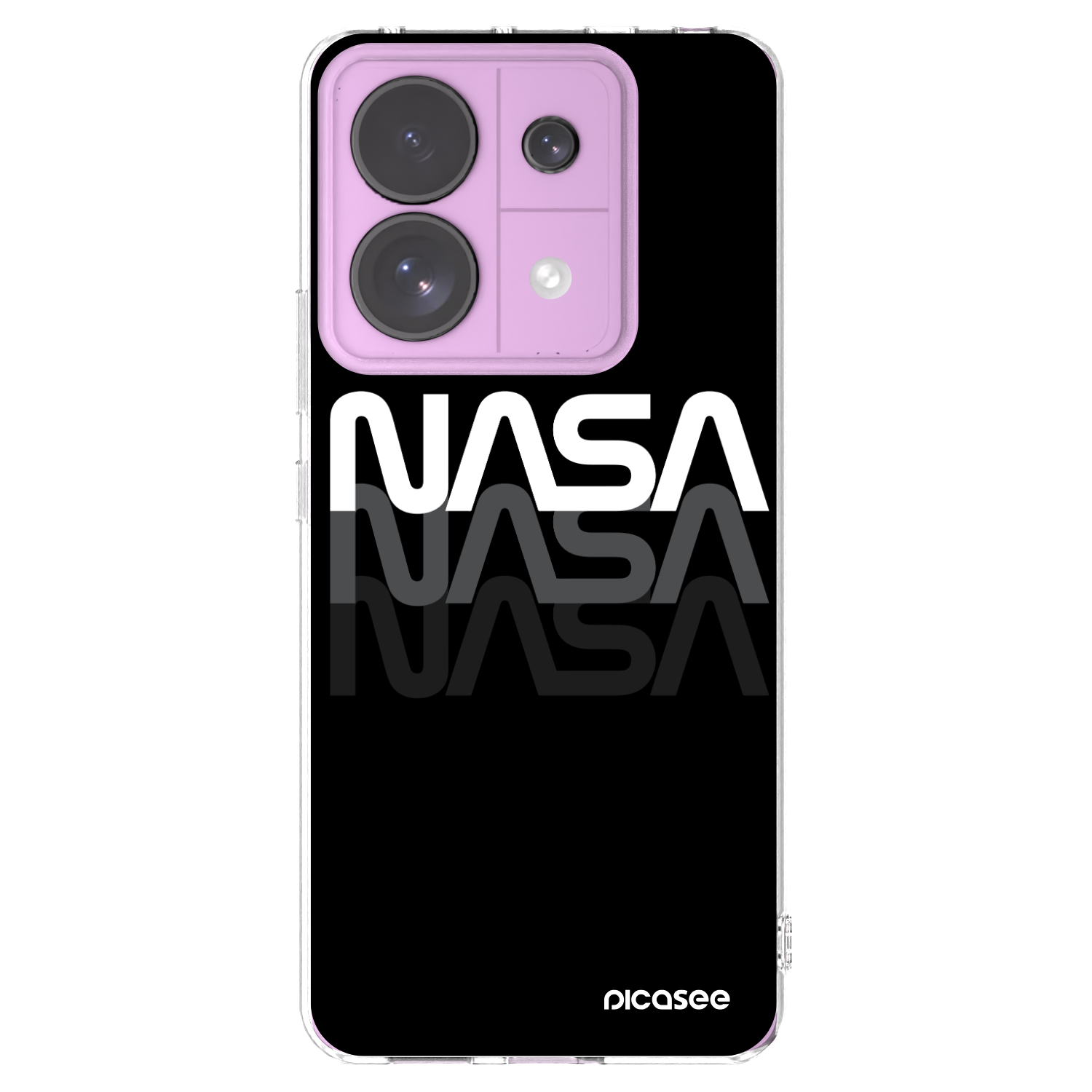 Picasee silikonska prozirna maskica za Xiaomi Redmi Note 13 Pro 5G - NASA Triple
