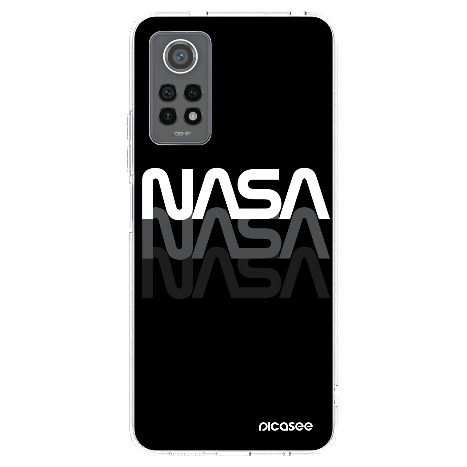 Picasee silikonska prozirna maskica za Xiaomi Redmi Note 12 Pro 4G - NASA Triple