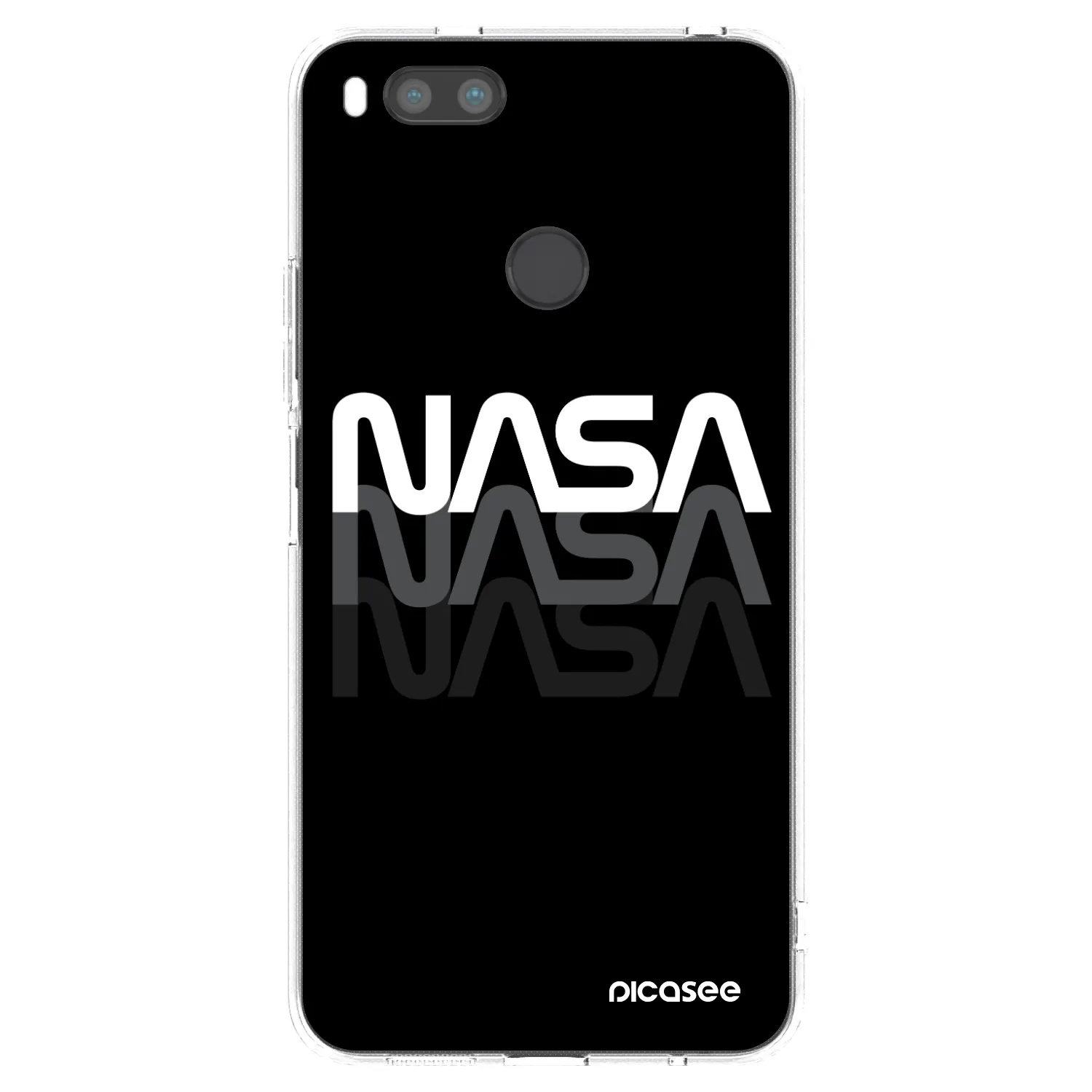 Picasee silikonska prozirna maskica za Xiaomi Mi A1 Global - NASA Triple
