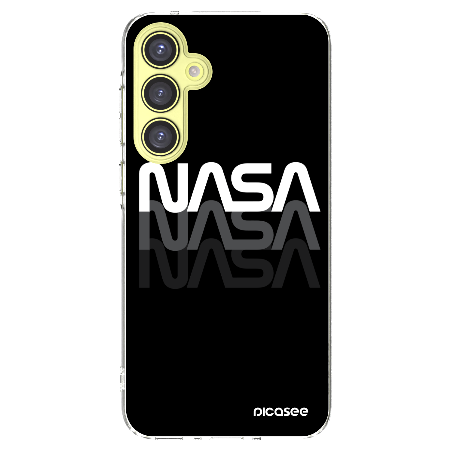 Picasee silikonska prozirna maskica za Samsung Galaxy A35 5G A356B - NASA Triple