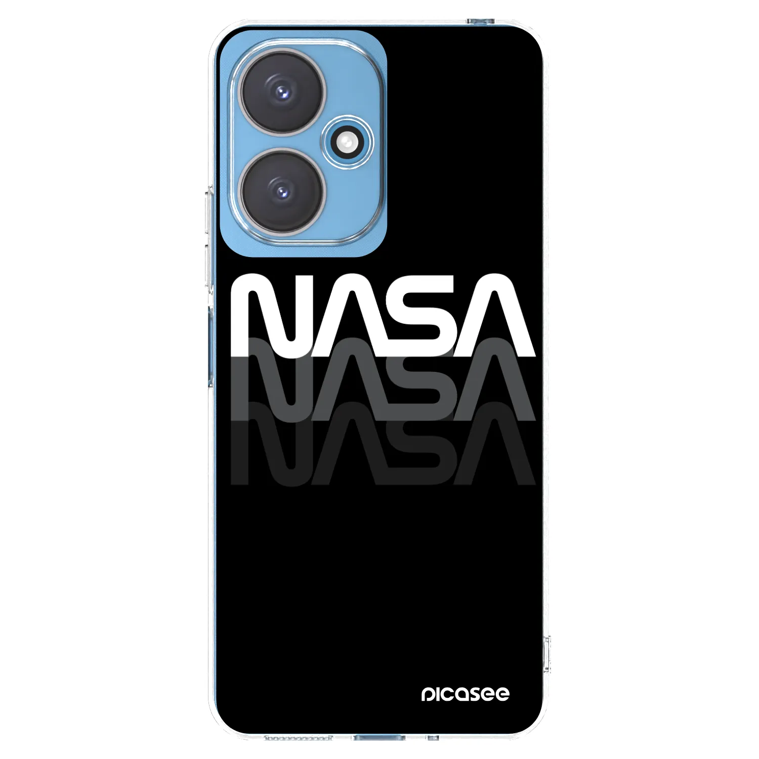 Picasee silikonska prozirna maskica za Xiaomi Redmi 13C 5G - NASA Triple