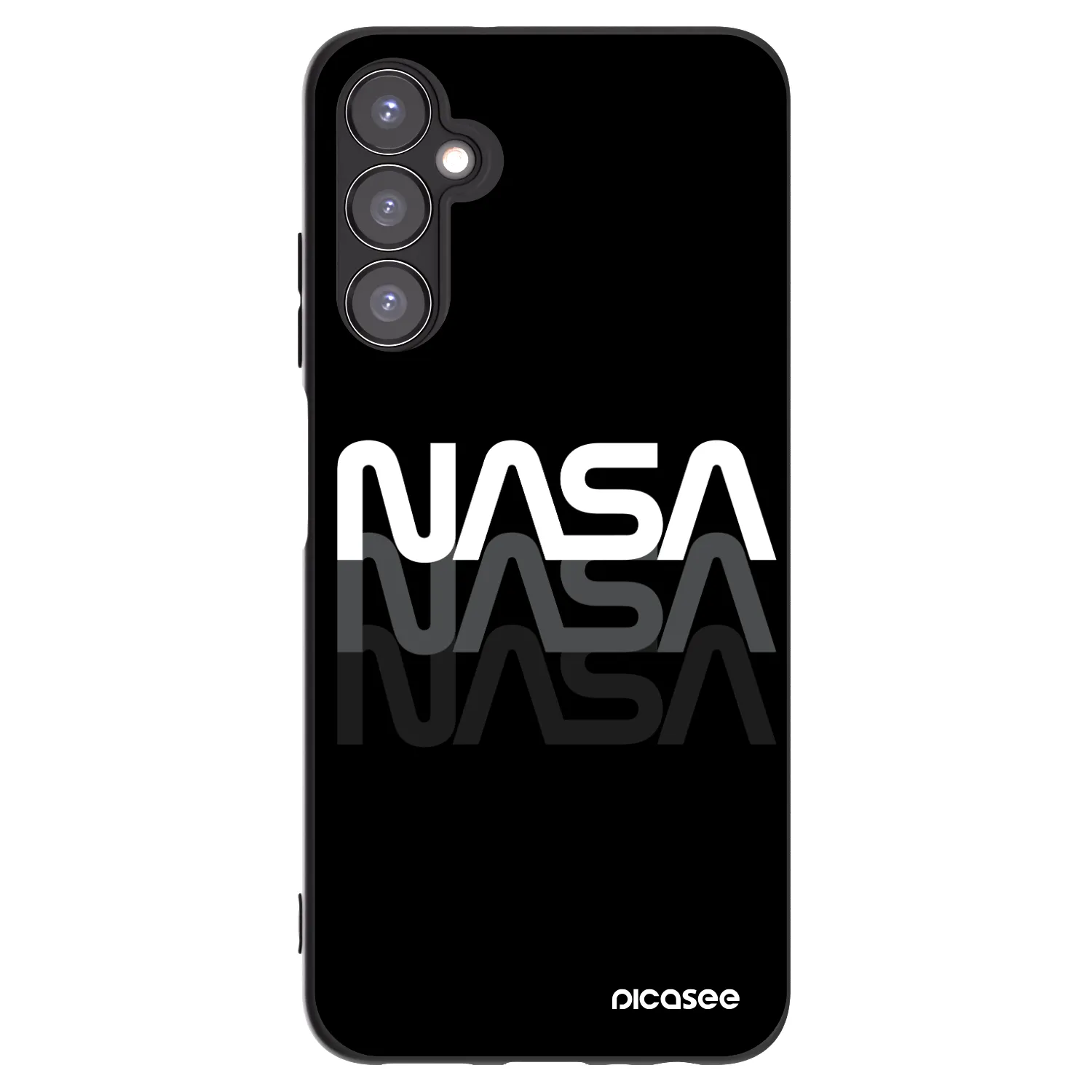 Picasee crna silikonska maskica za Samsung Galaxy A05s A057G - NASA Triple