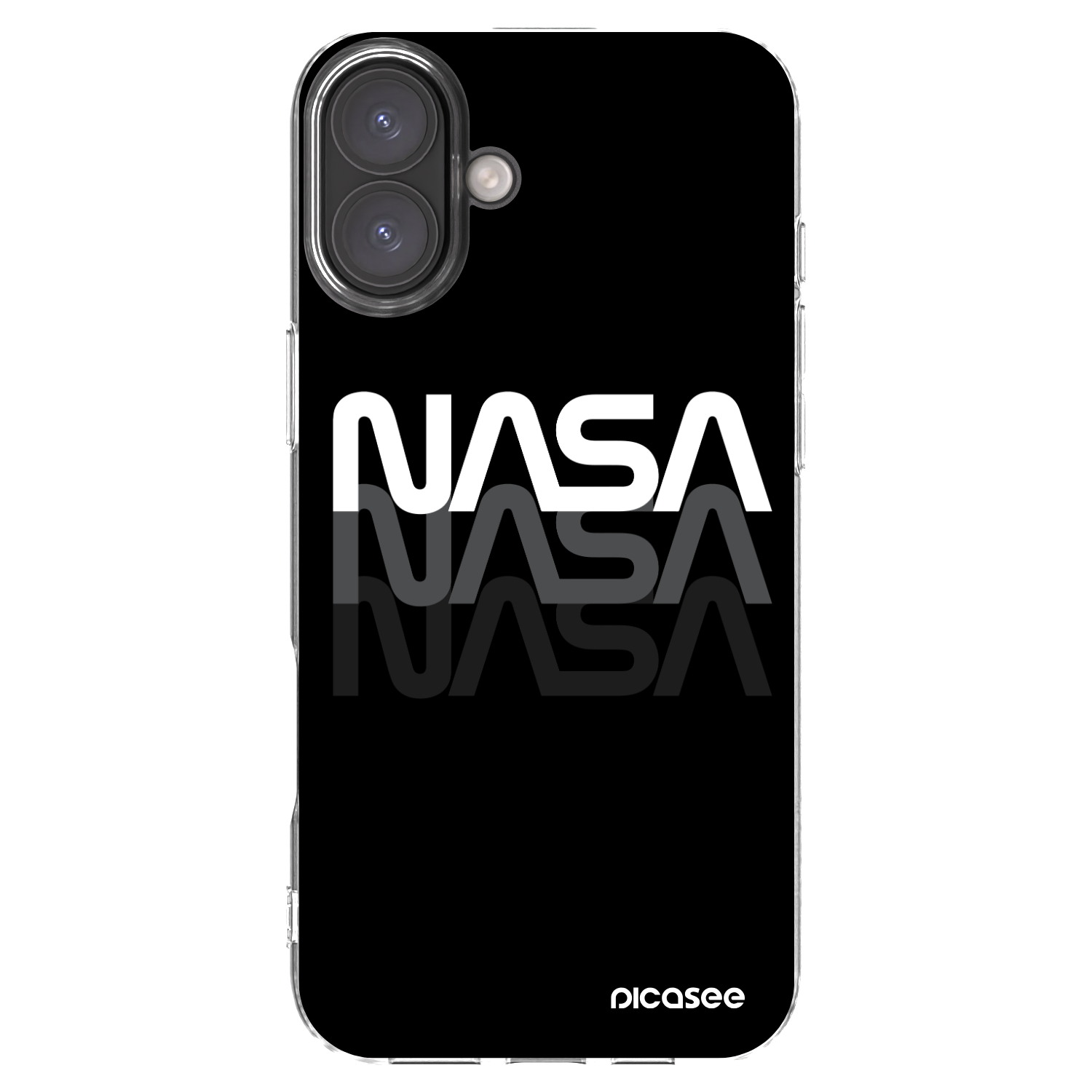 Picasee silikonska prozirna maskica za Apple iPhone 16 Plus - NASA Triple