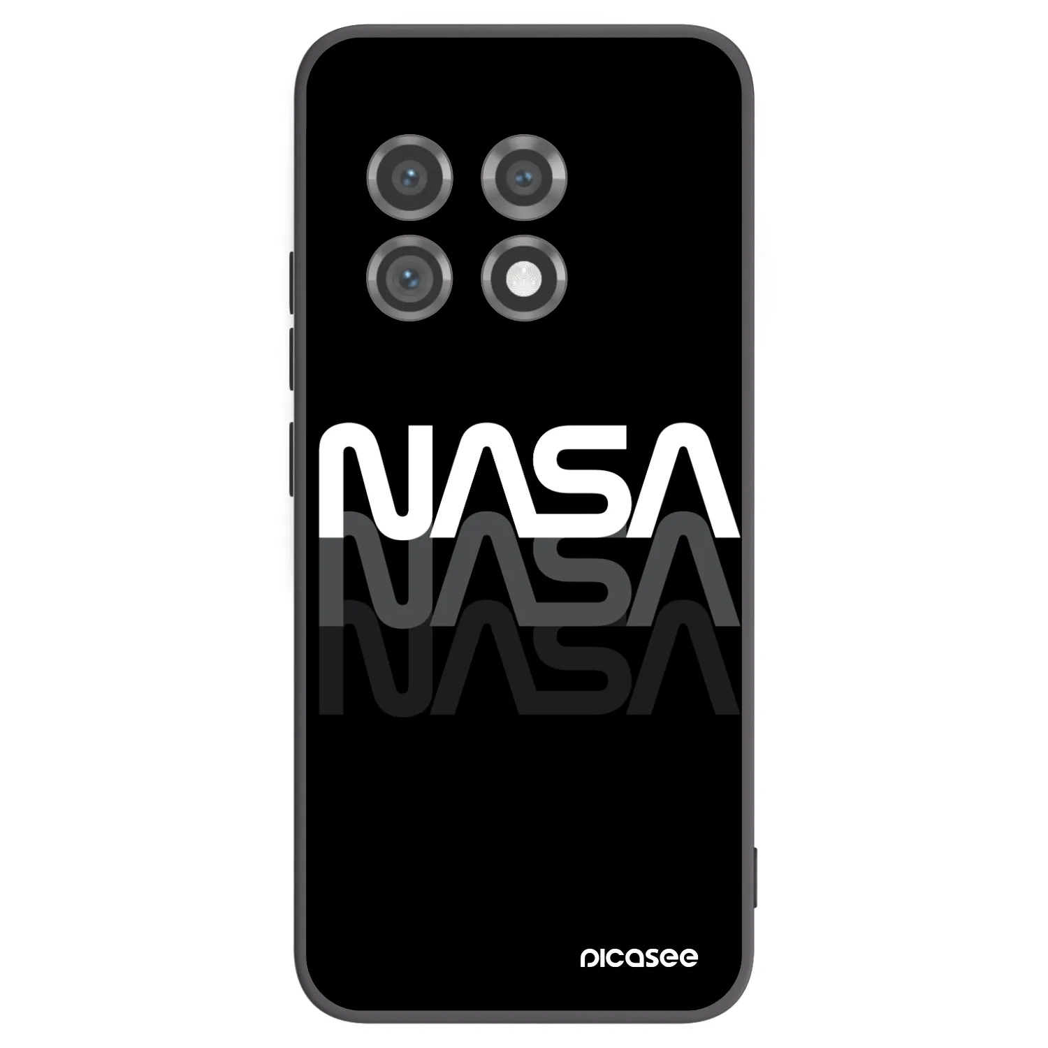 Picasee crna silikonska maskica za OnePlus 11 5G - NASA Triple
