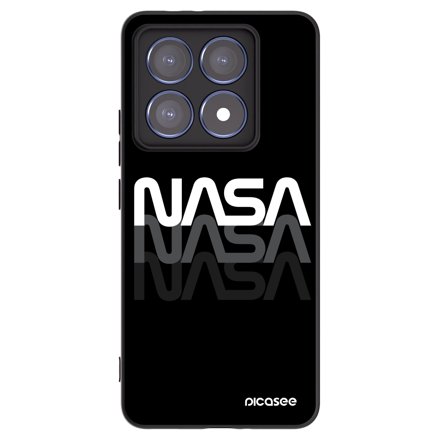 Picasee crna silikonska maskica za Xiaomi 14T Pro - NASA Triple