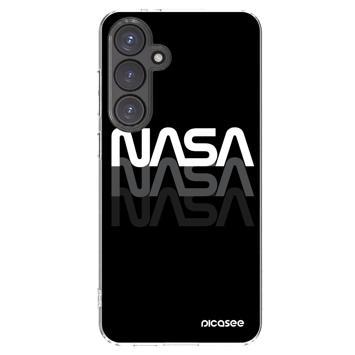 Picasee silikonska prozirna maskica za Samsung Galaxy S24 FE S721B - NASA Triple