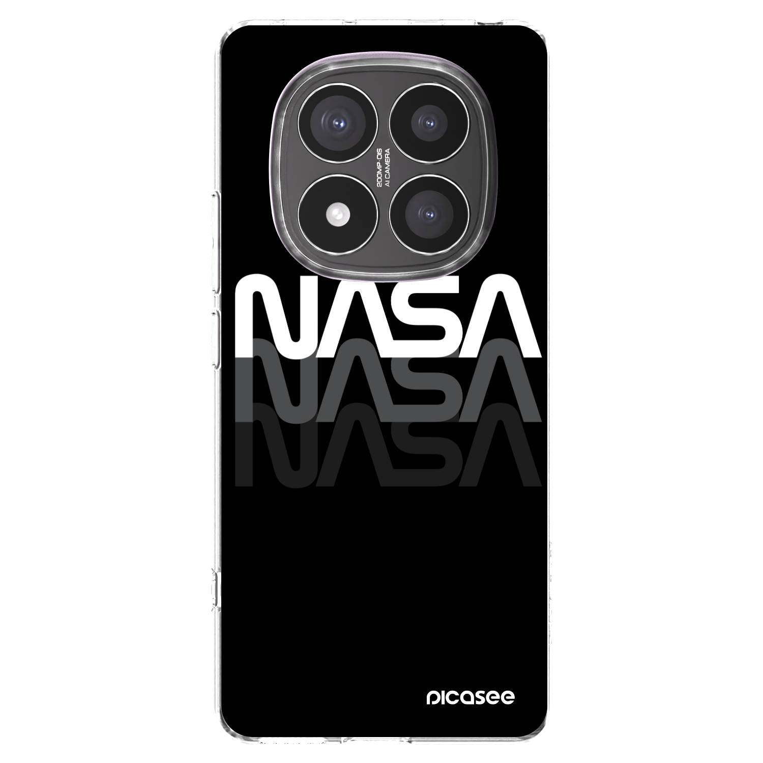 Picasee silikonska prozirna maskica za Xiaomi Redmi Note 14 Pro+ 5G - NASA Triple