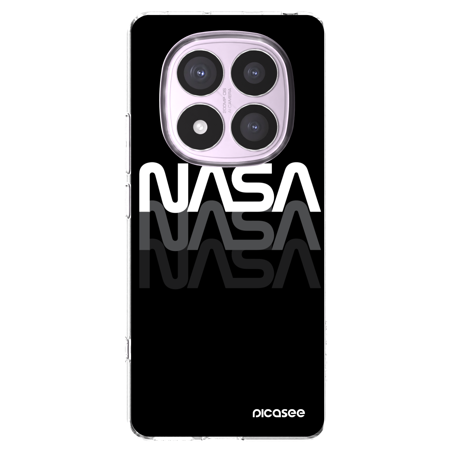 Picasee silikonska prozirna maskica za Xiaomi Redmi Note 14 Pro 5G - NASA Triple