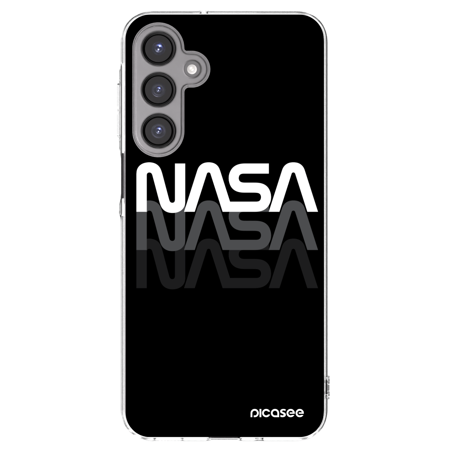 Picasee silikonska prozirna maskica za Samsung Galaxy A16 5G - NASA Triple