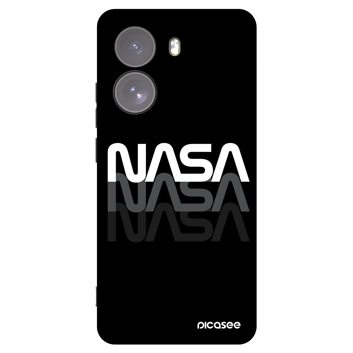 Picasee crna silikonska maskica za Xiaomi Poco X7 - NASA Triple