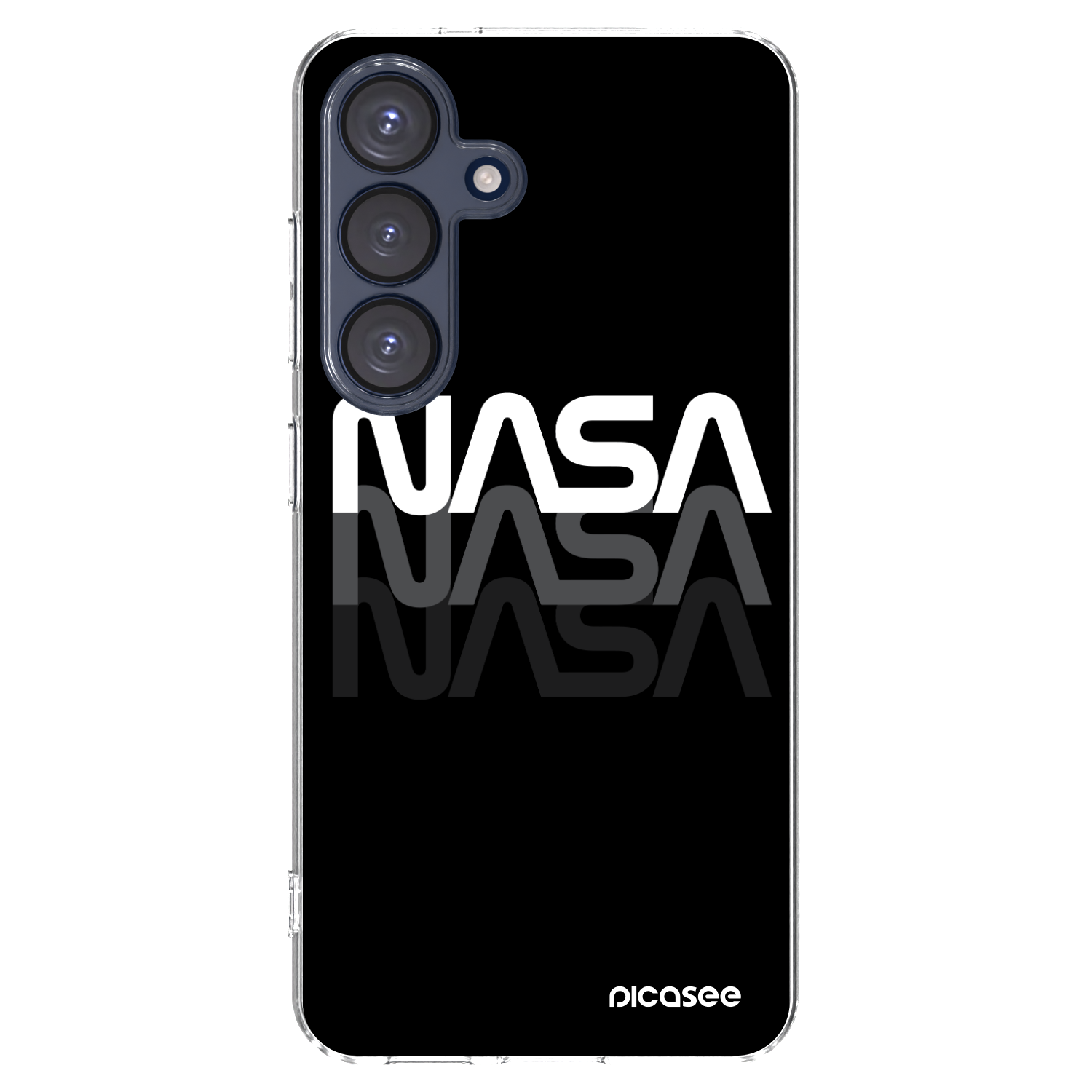 Picasee silikonska prozirna maskica za Samsung Galaxy S25 5G - NASA Triple