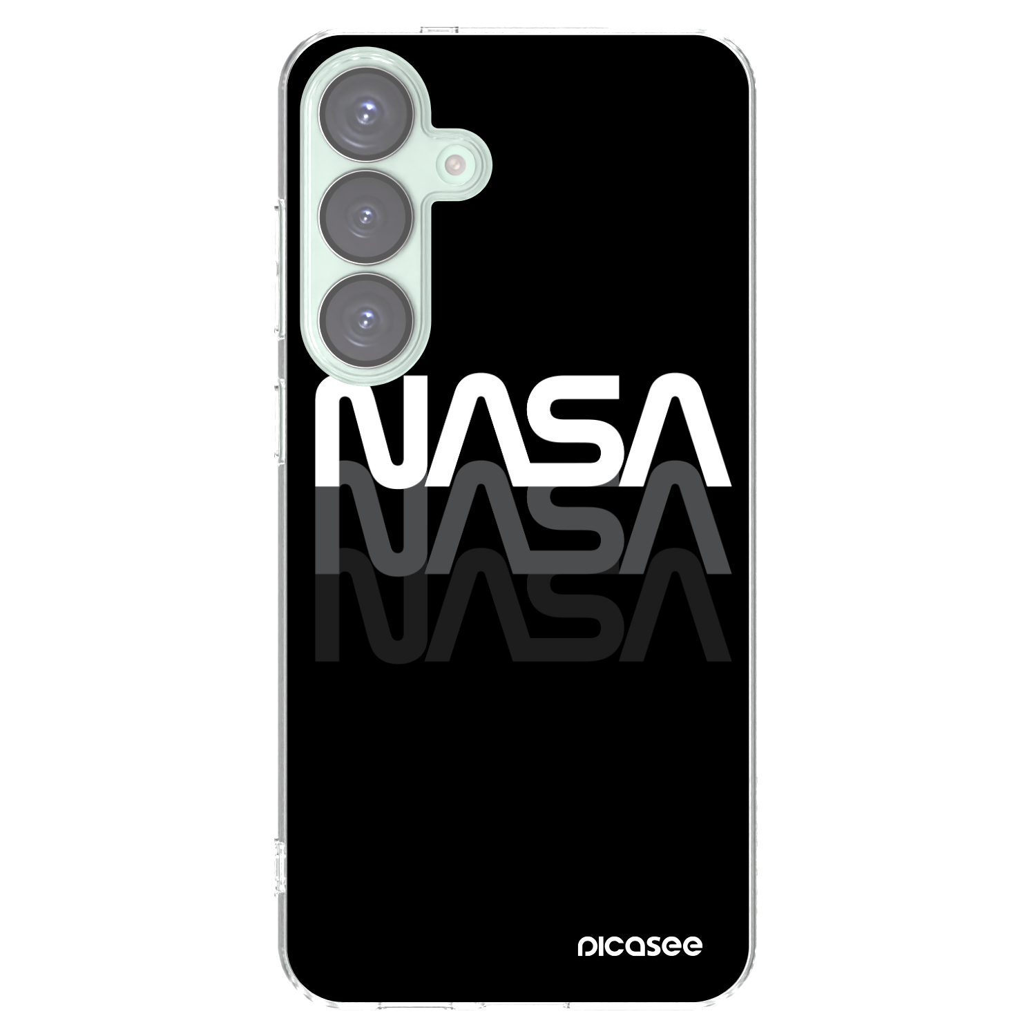 Picasee silikonska prozirna maskica za Samsung Galaxy S25+ 5G - NASA Triple