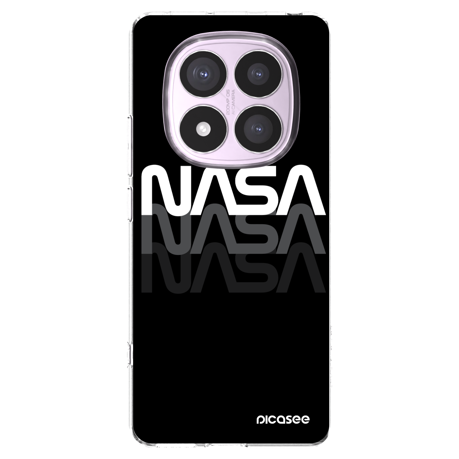 Picasee silikonska prozirna maskica za Xiaomi Redmi Note 14 Pro 4G - NASA Triple
