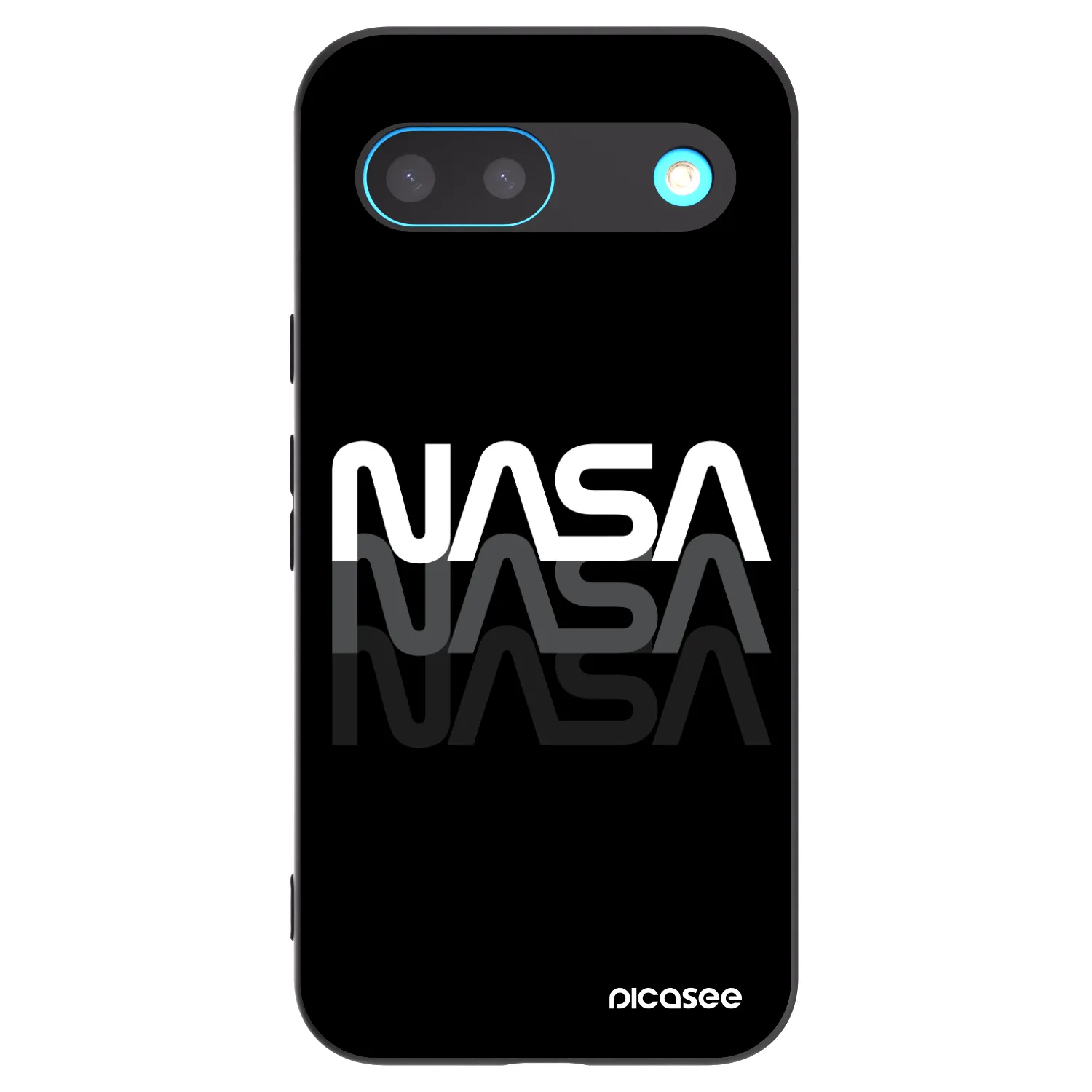Picasee crna silikonska maskica za Google Pixel 8 - NASA Triple