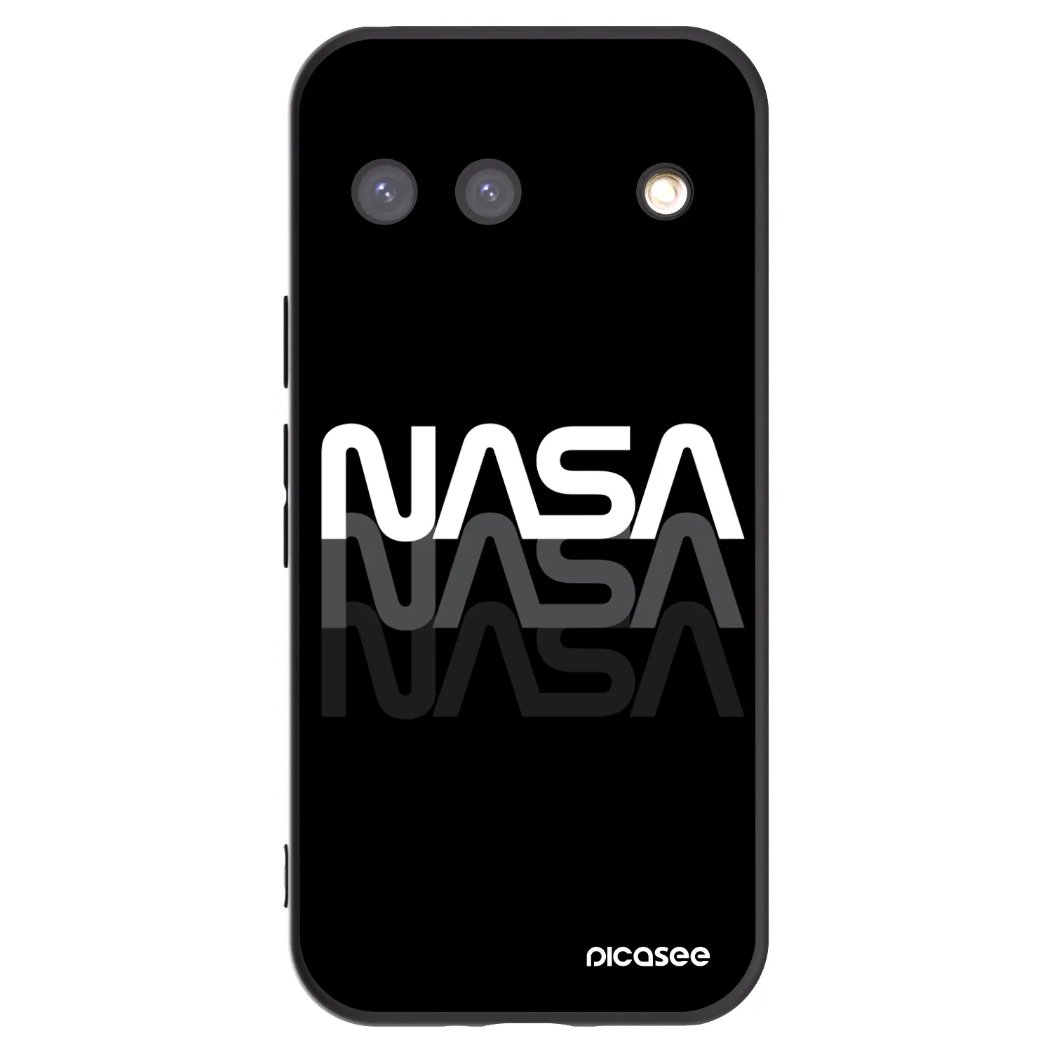 Picasee crna silikonska maskica za Google Pixel 9 - NASA Triple