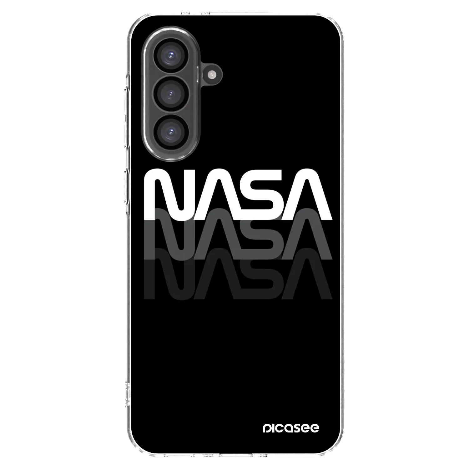 Picasee silikonska prozirna maskica za Samsung Galaxy A56 5G A566B - NASA Triple