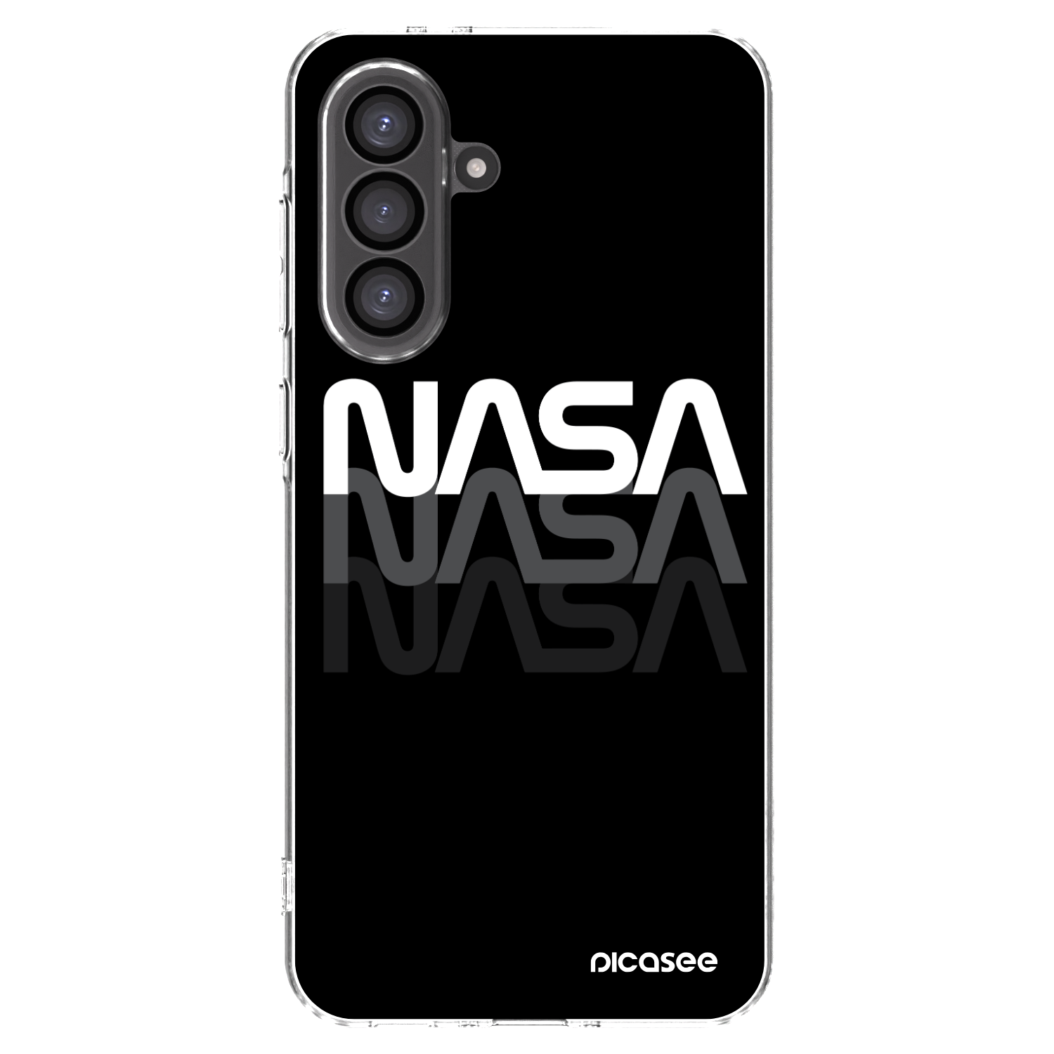 Picasee silikonska prozirna maskica za Samsung Galaxy A36 5G - NASA Triple