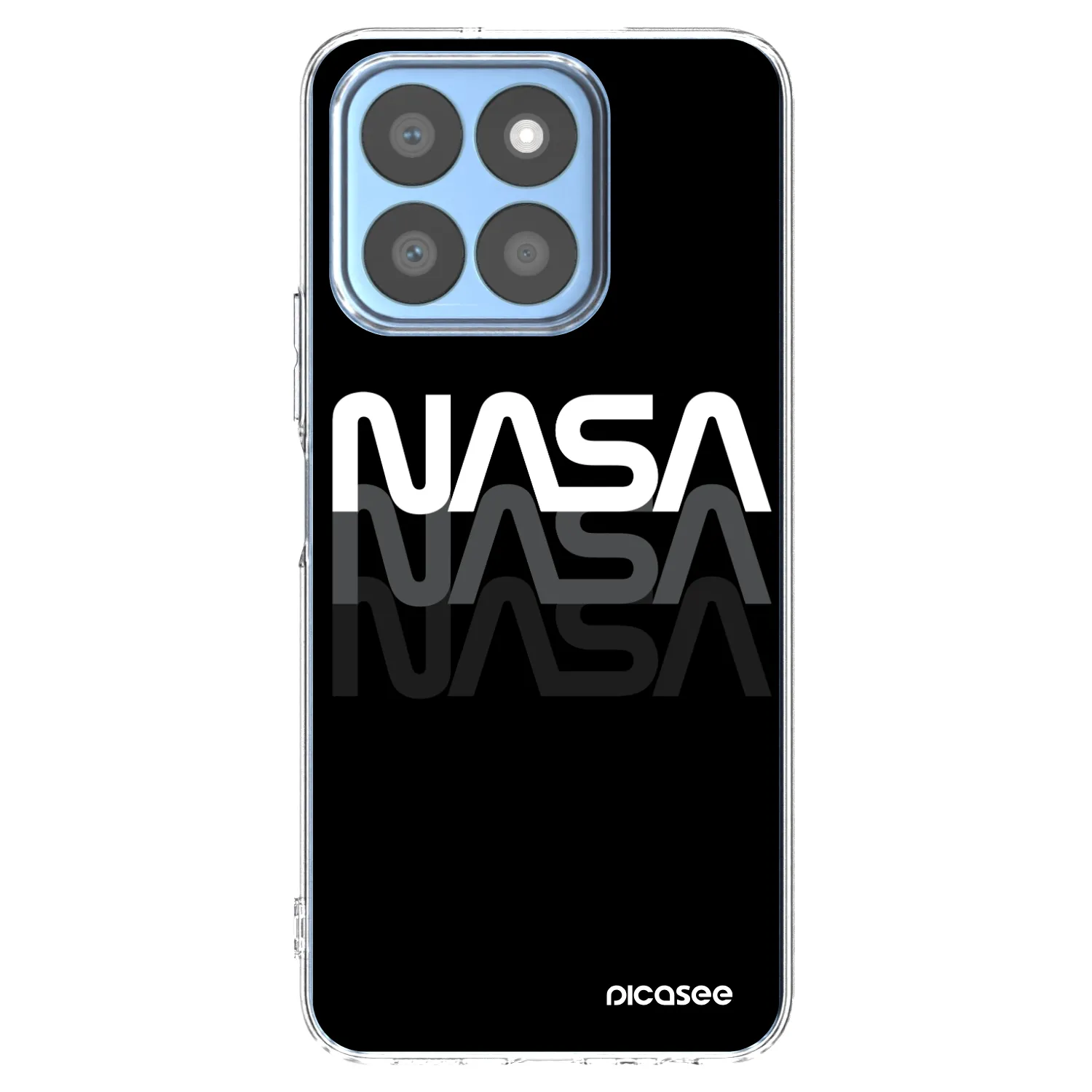 Picasee silikonska prozirna maskica za Honor X8c - NASA Triple