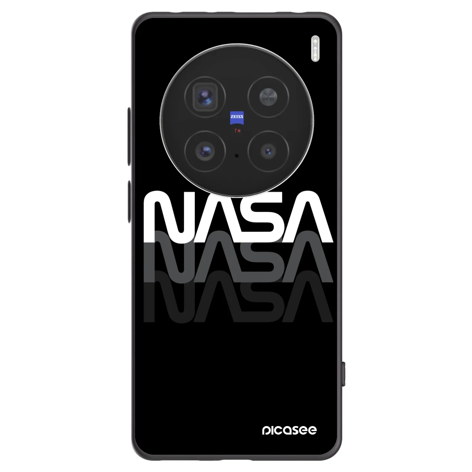 Picasee crna silikonska maskica za Vivo X200 Pro - NASA Triple