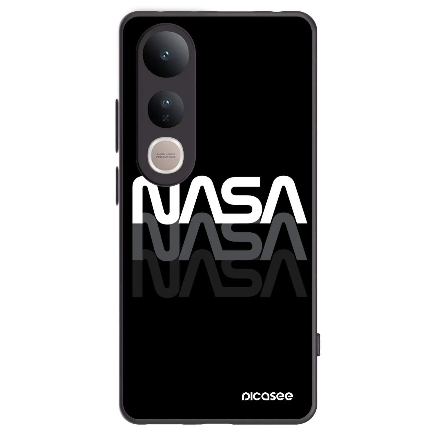 Picasee crna silikonska maskica za Vivo V50 Lite 5G - NASA Triple
