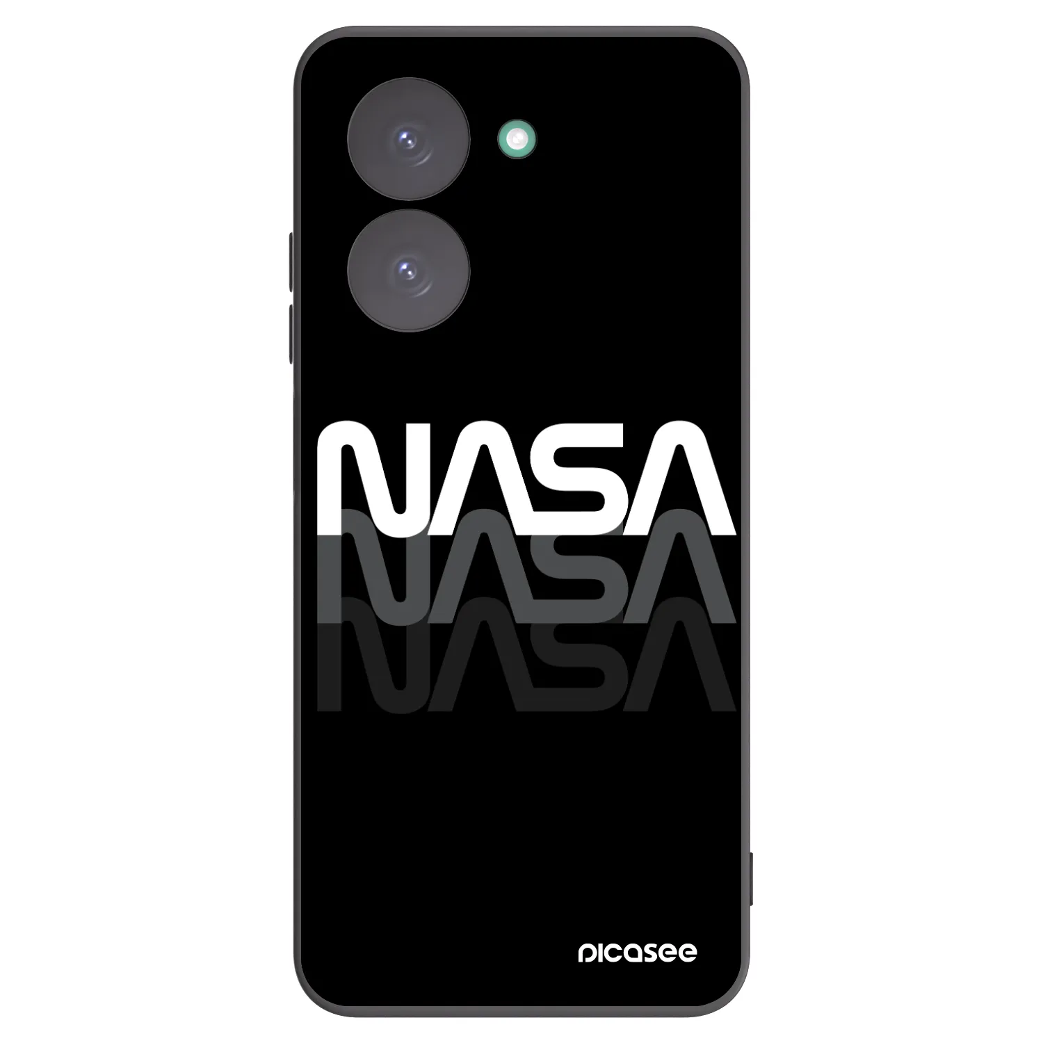 Picasee crna silikonska maskica za Xiaomi Redmi A5 - NASA Triple