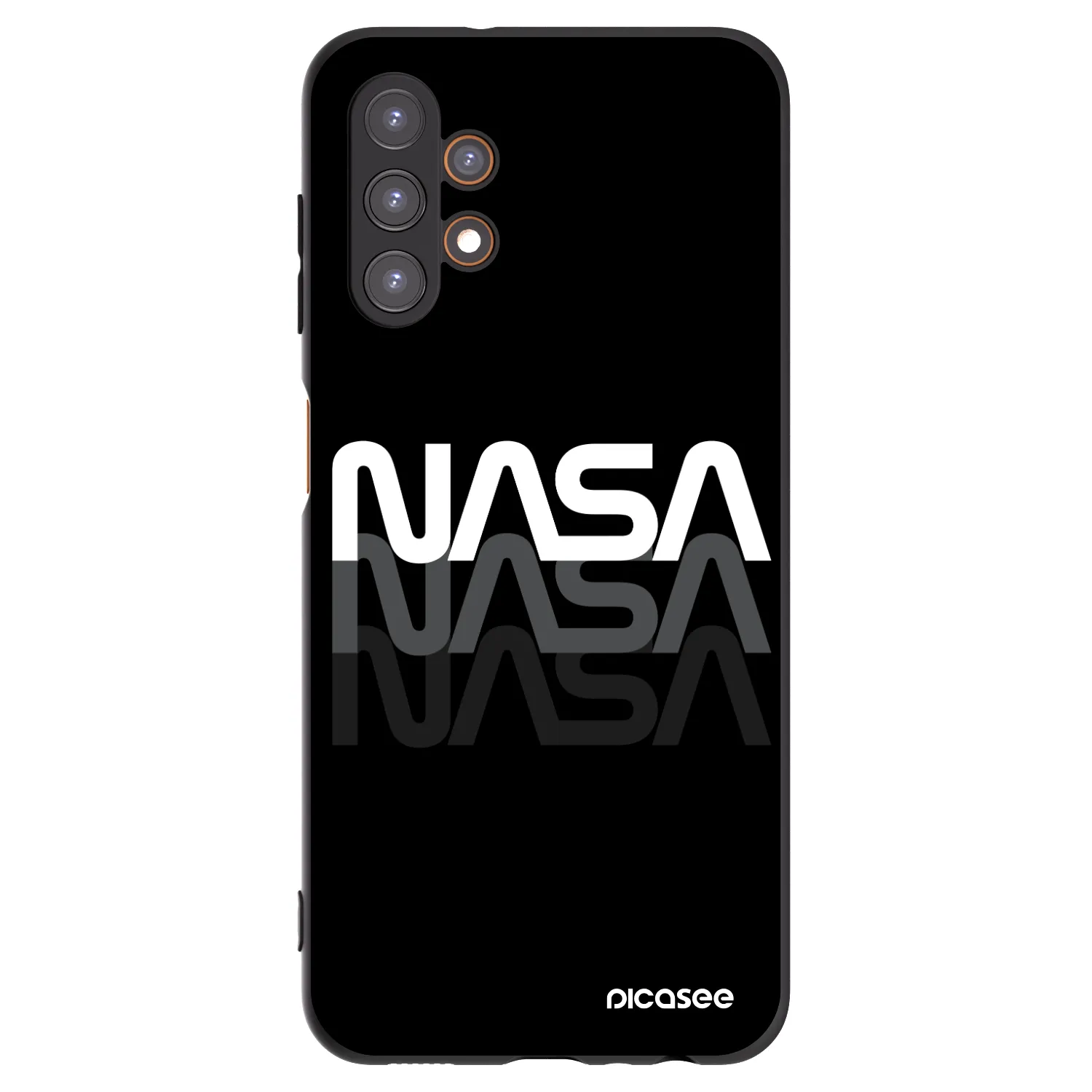 Picasee crna silikonska maskica za Samsung Galaxy A13 5G - NASA Triple