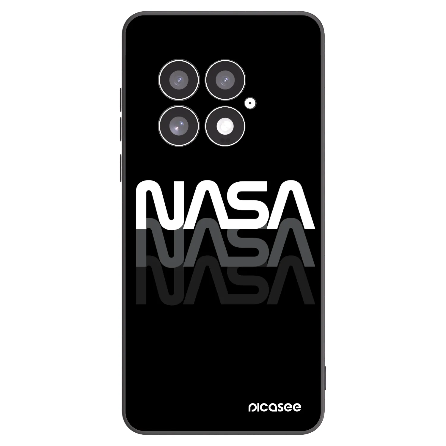 Picasee crna silikonska maskica za OnePlus 13 5G - NASA Triple