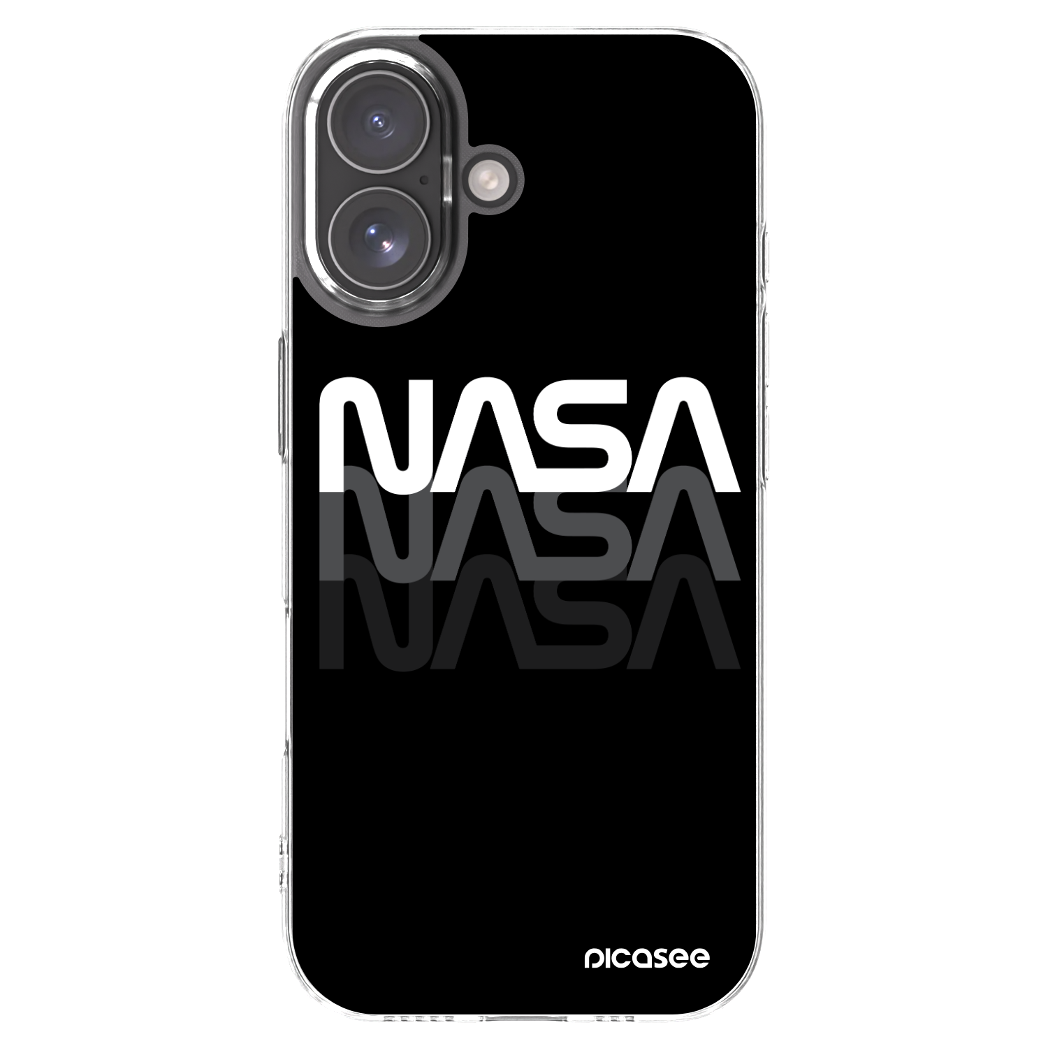 Picasee silikonska prozirna maskica za Apple iPhone 17 - NASA Triple