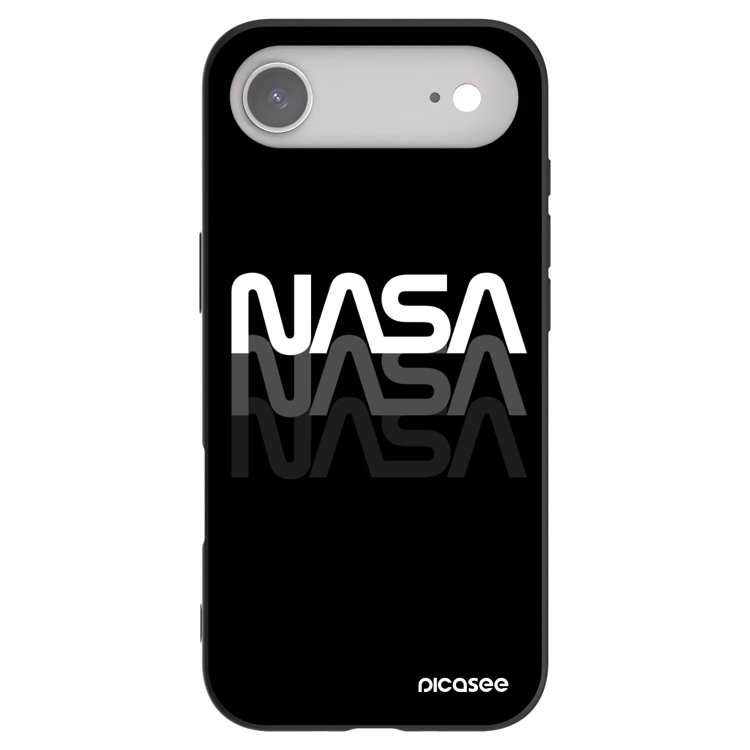 Picasee crna silikonska maskica za Apple iPhone Air - NASA Triple