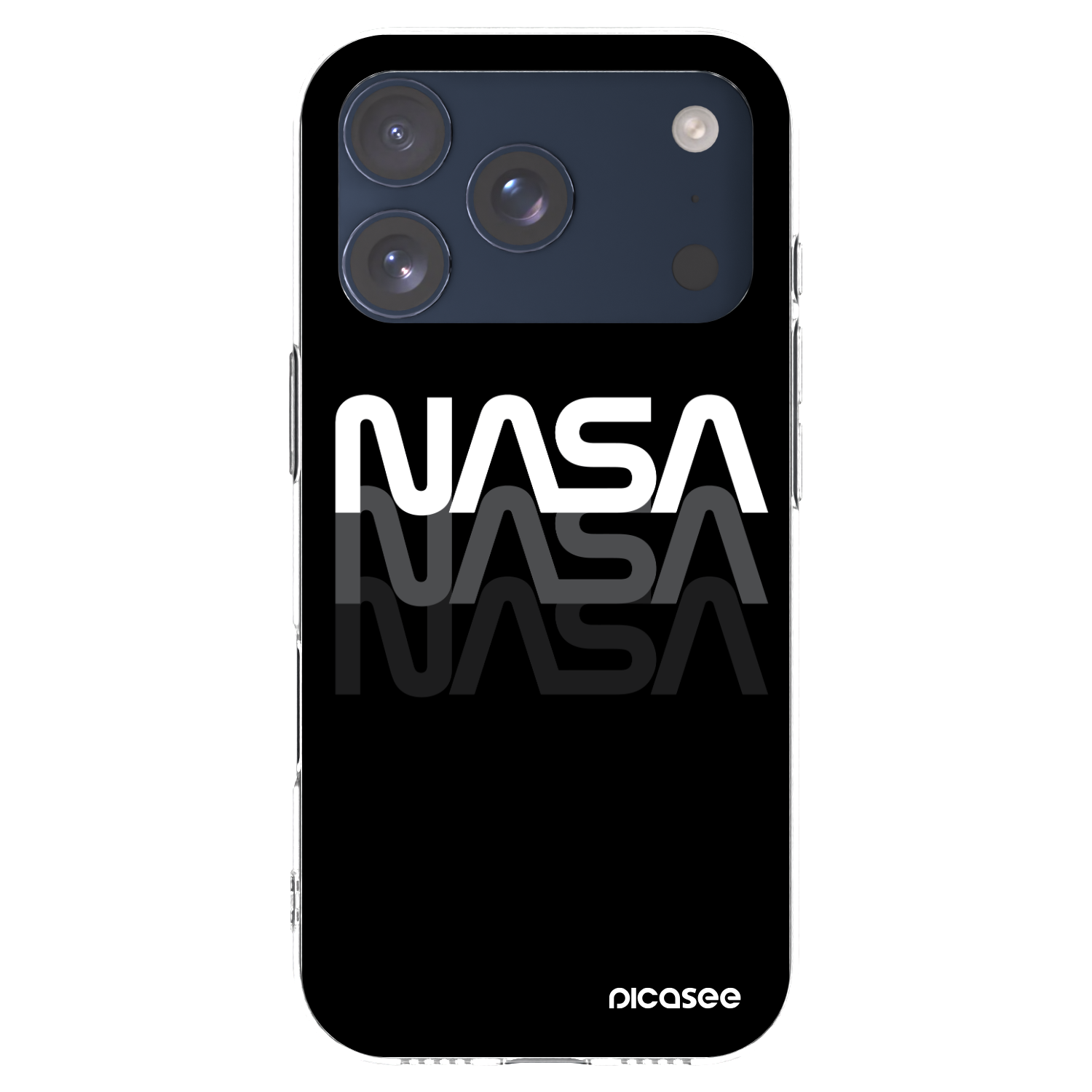 Picasee silikonska prozirna maskica za Apple iPhone 17 Pro - NASA Triple
