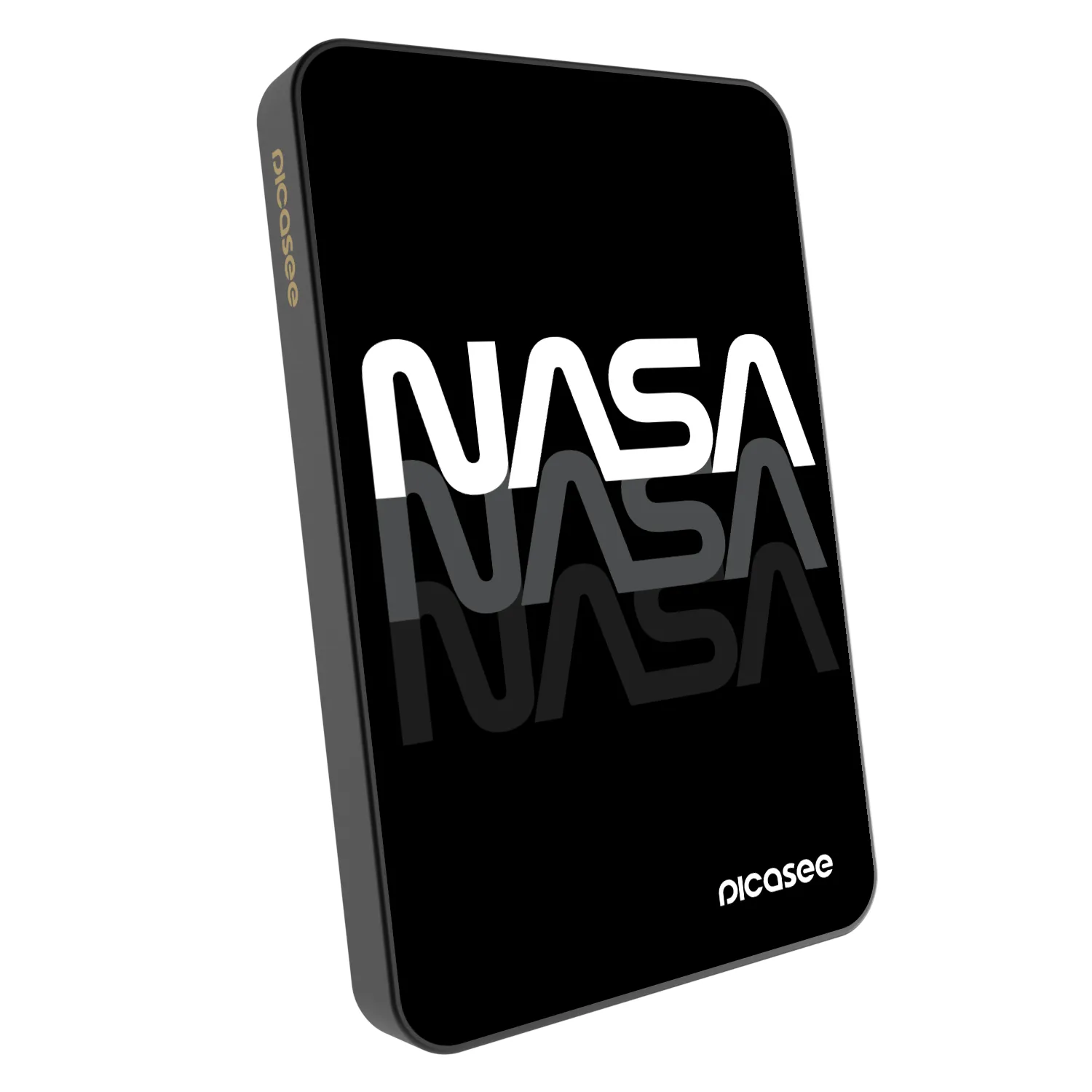 Picasee Prijenosni punjač s MagSafe 5 000 mAh Sivo - NASA Triple